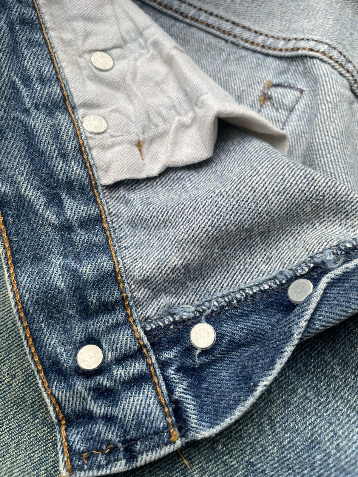 If Six Was Nine × Levi's × Vintage Vintage Levi’s 501XX e 1990 Usa Aging Faded Wash Size US 31 - 21 Thumbnail