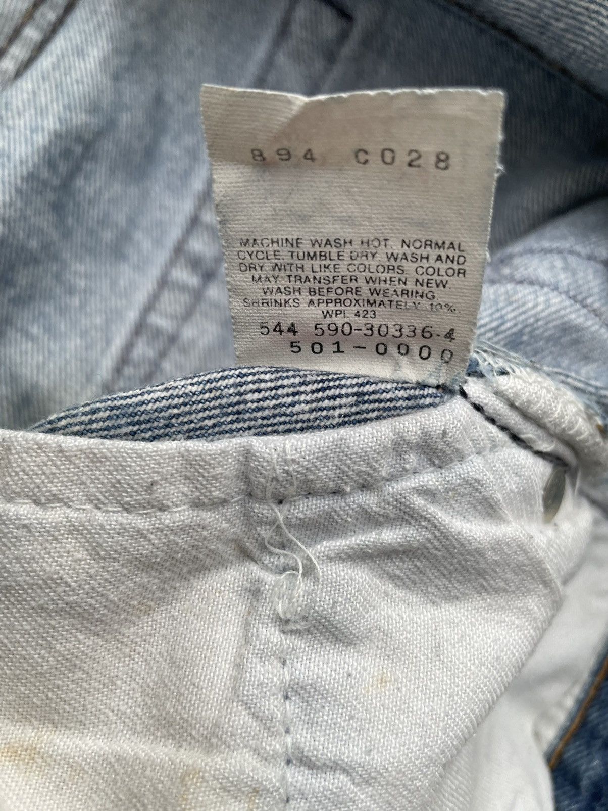 If Six Was Nine × Levi's × Vintage Vintage Levi’s 501XX e 1990 Usa Aging Faded Wash Size US 31 - 17 Thumbnail