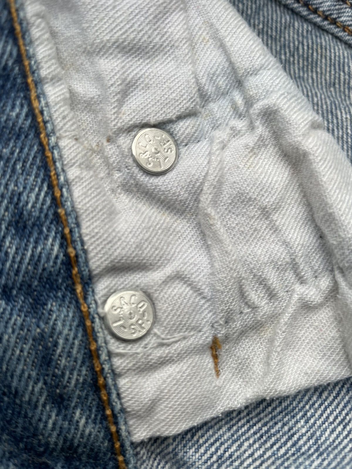 If Six Was Nine × Levi's × Vintage Vintage Levi’s 501XX e 1990 Usa Aging Faded Wash Size US 31 - 19 Thumbnail