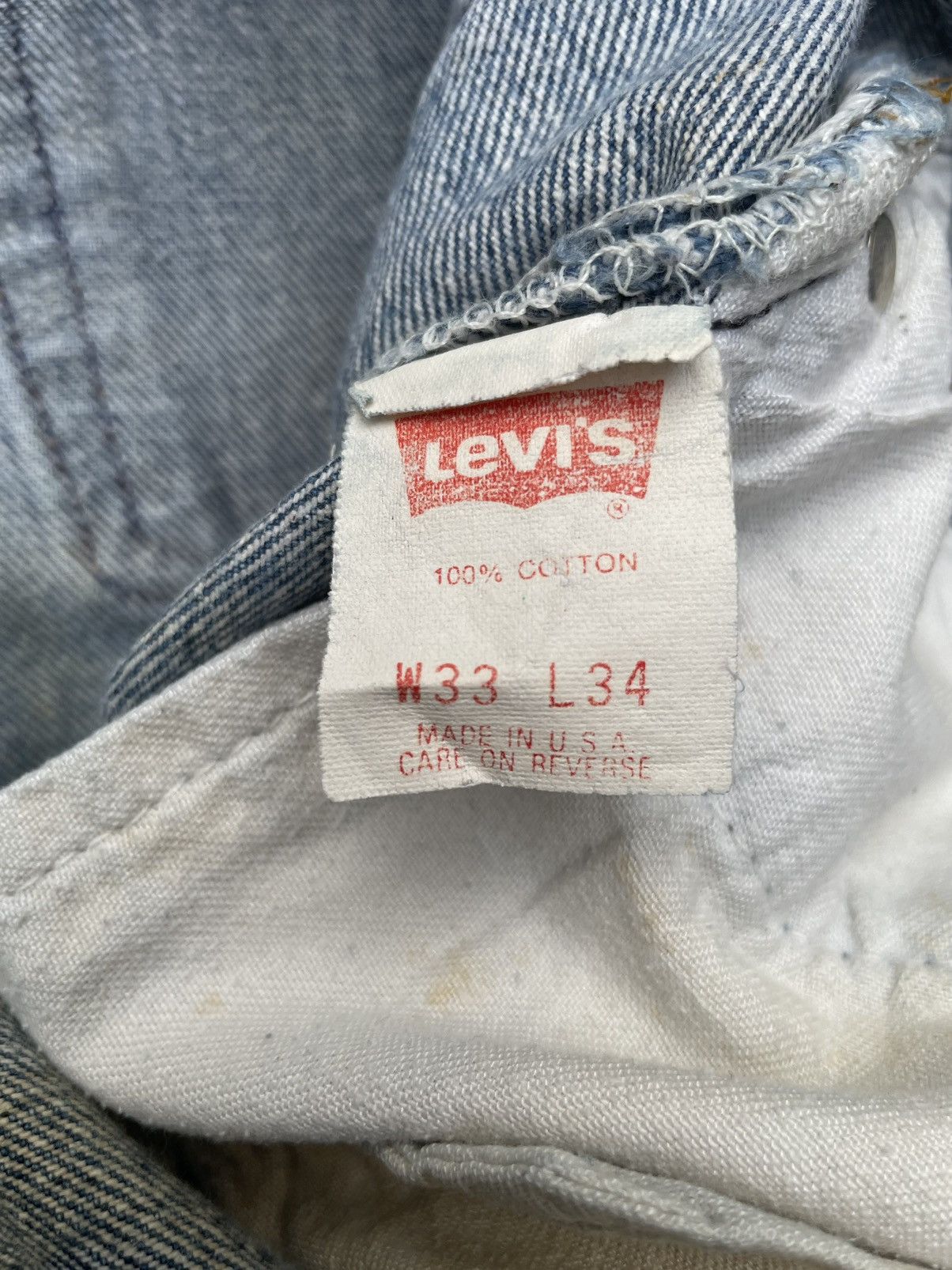If Six Was Nine × Levi's × Vintage Vintage Levi’s 501XX e 1990 Usa Aging Faded Wash Size US 31 - 18 Thumbnail