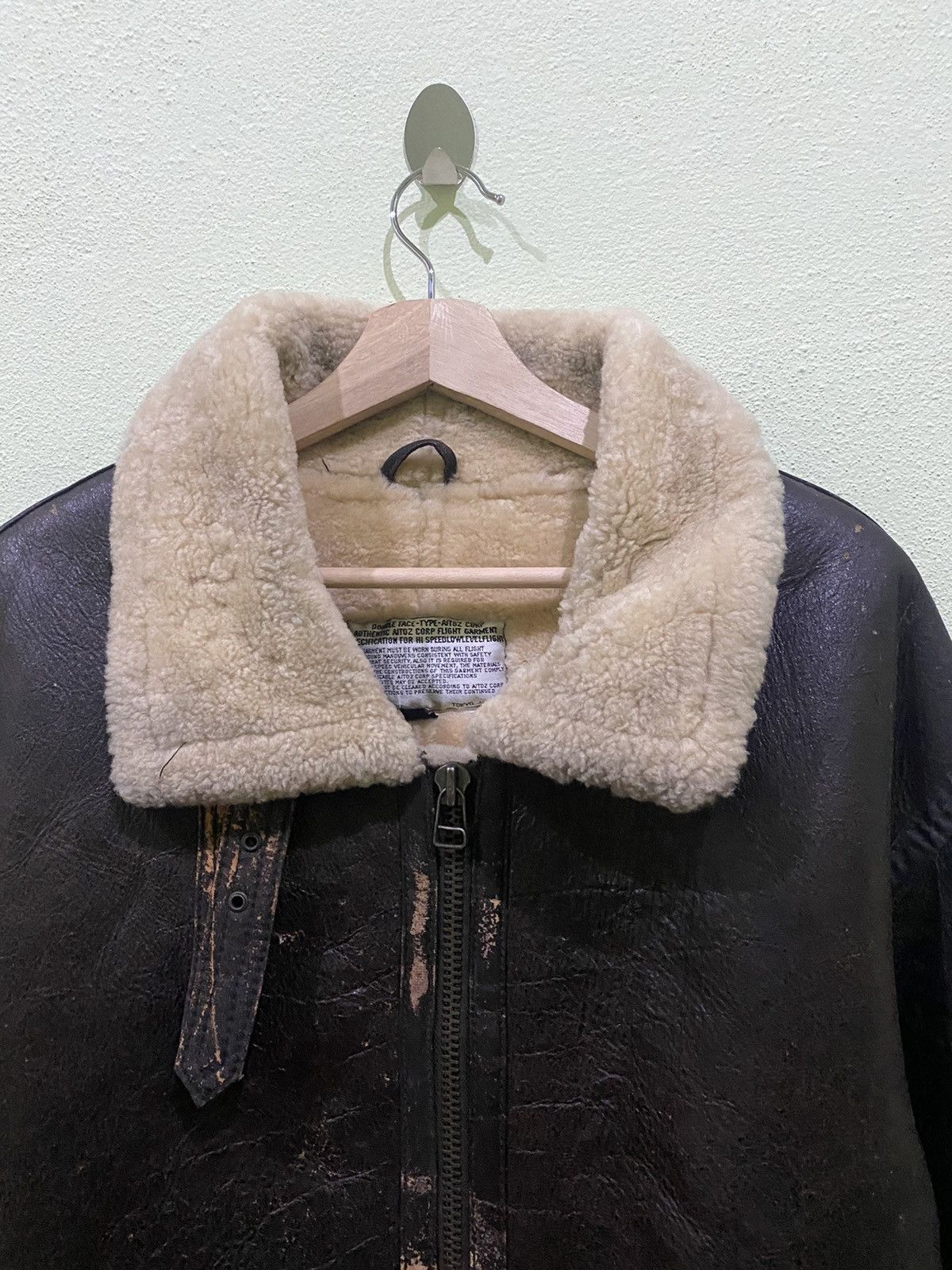 Vintage Vintage Double Face Aitoz Corp Flight Jacket Size US L / EU 52-54 / 3 - 3 Thumbnail
