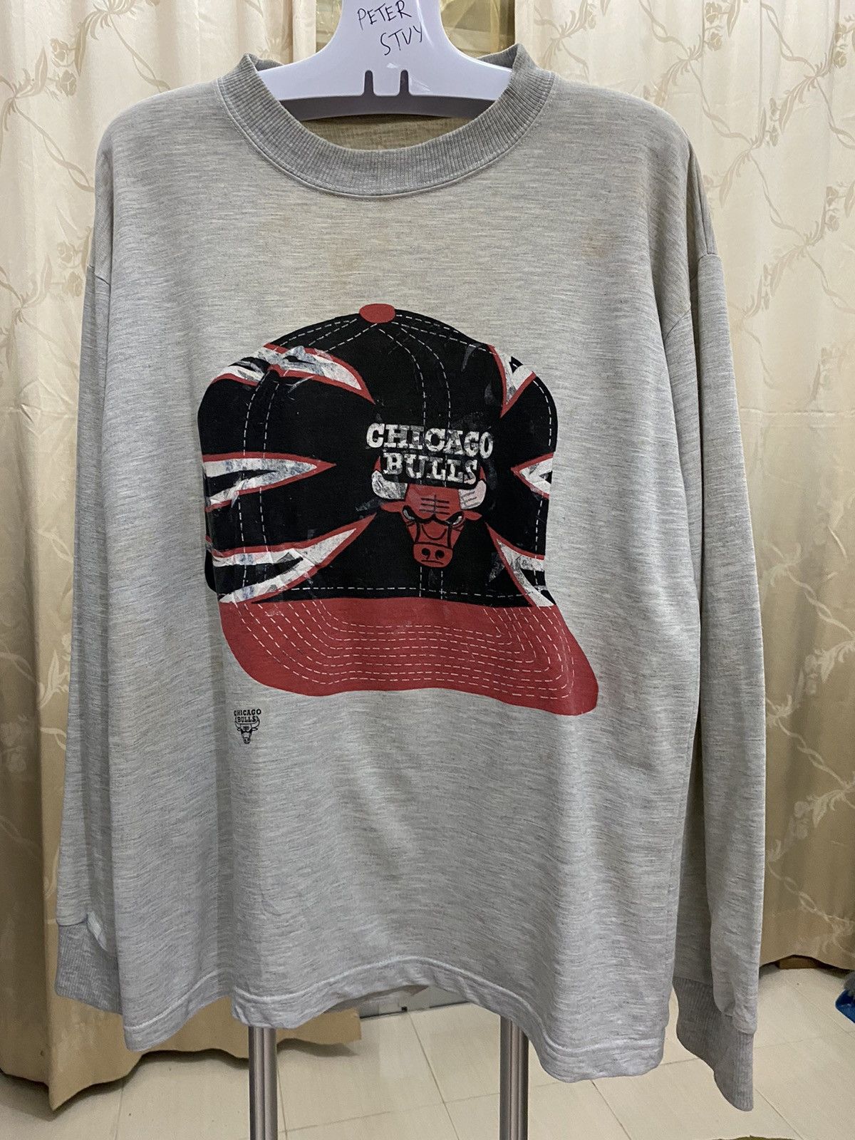 NBA × Vintage Vintage Chicago Bull Sweatshirt Size US L / EU 52-54 / 3 - 1 Thumbnail