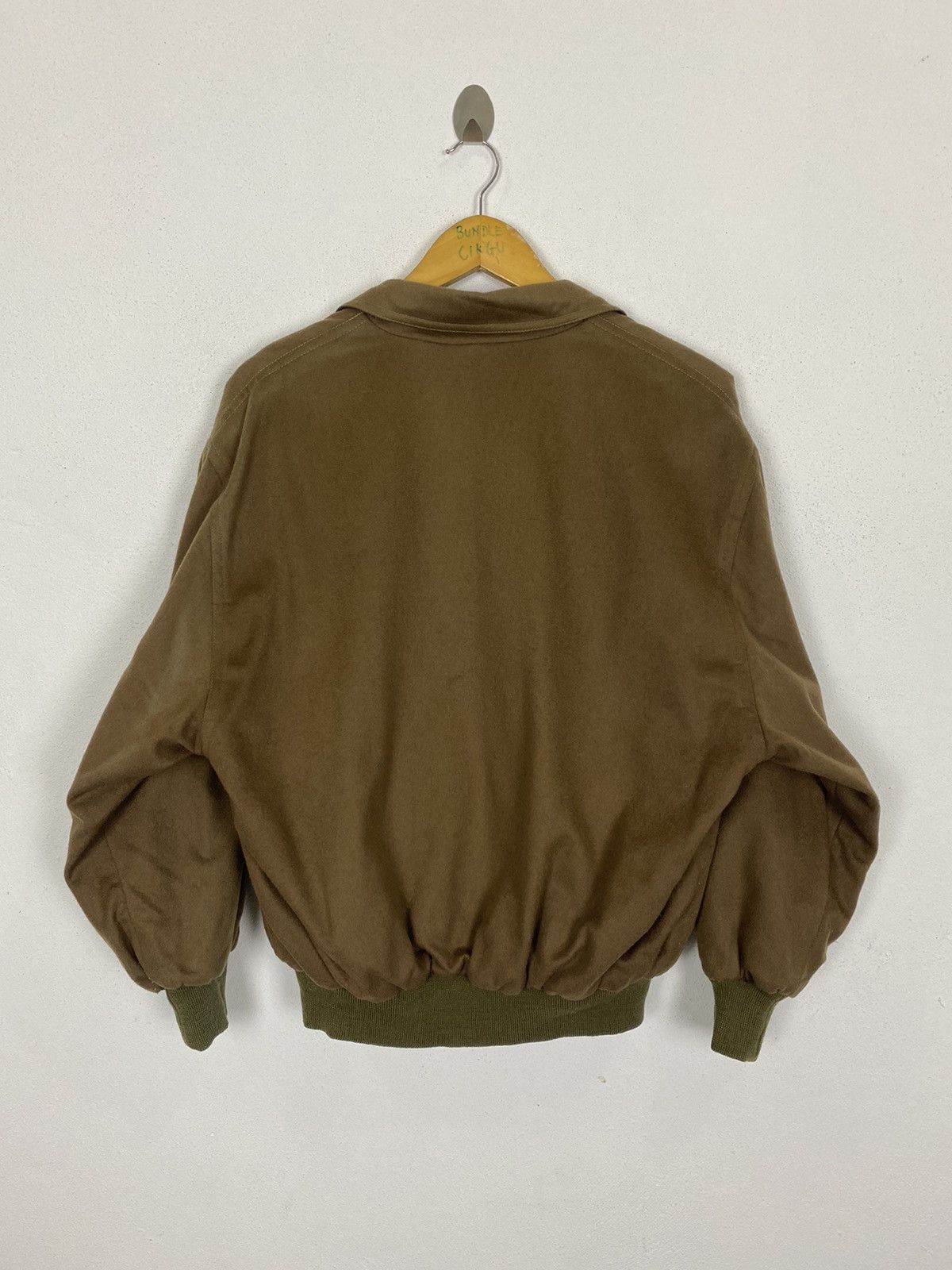 Alfred Dunhill × Vintage VINTAGE DUNHILL BOMBER JACKET WOOL FABRIC Size US L / EU 52-54 / 3 - 10 Thumbnail
