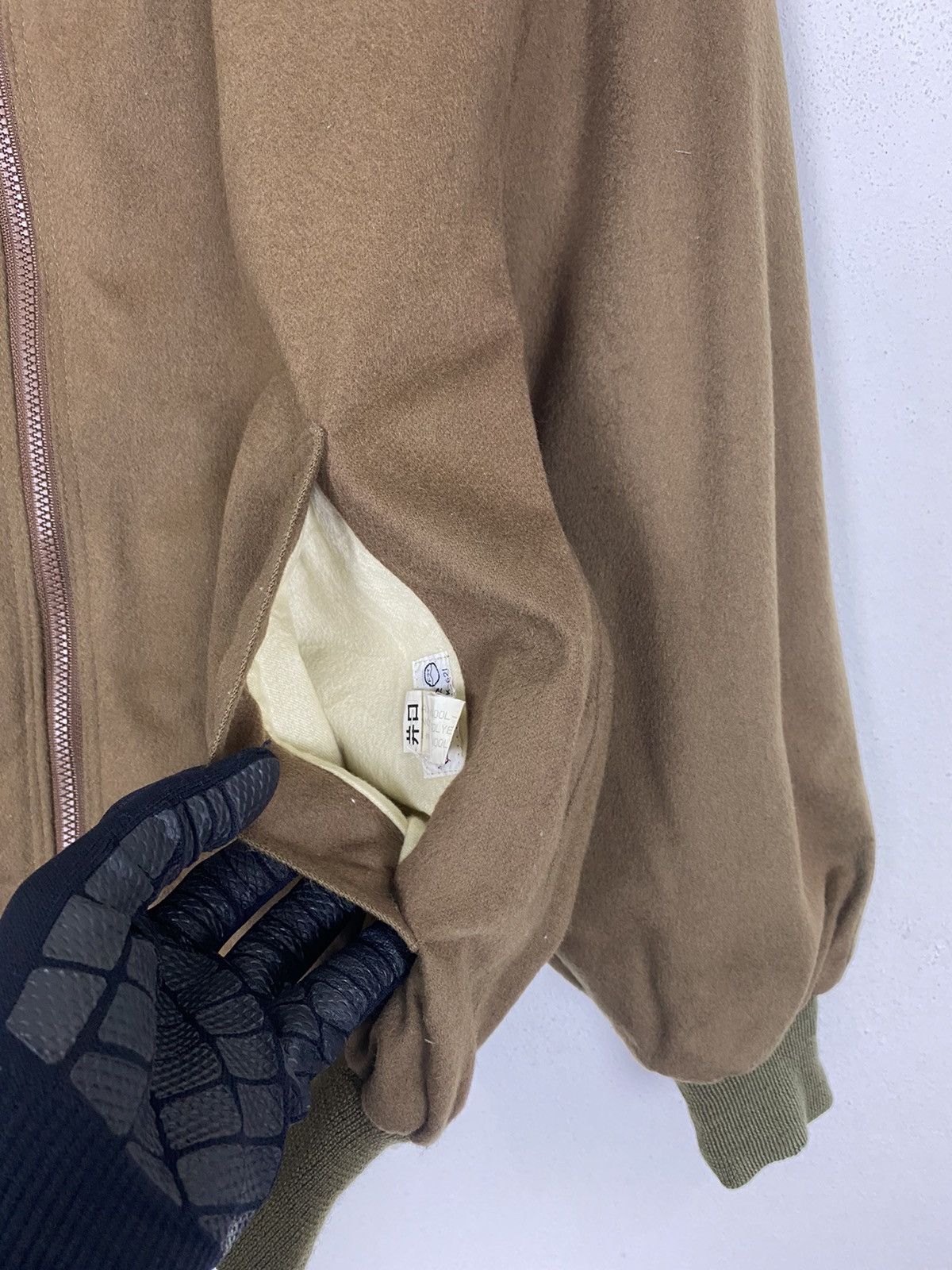Alfred Dunhill × Vintage VINTAGE DUNHILL BOMBER JACKET WOOL FABRIC Size US L / EU 52-54 / 3 - 12 Thumbnail