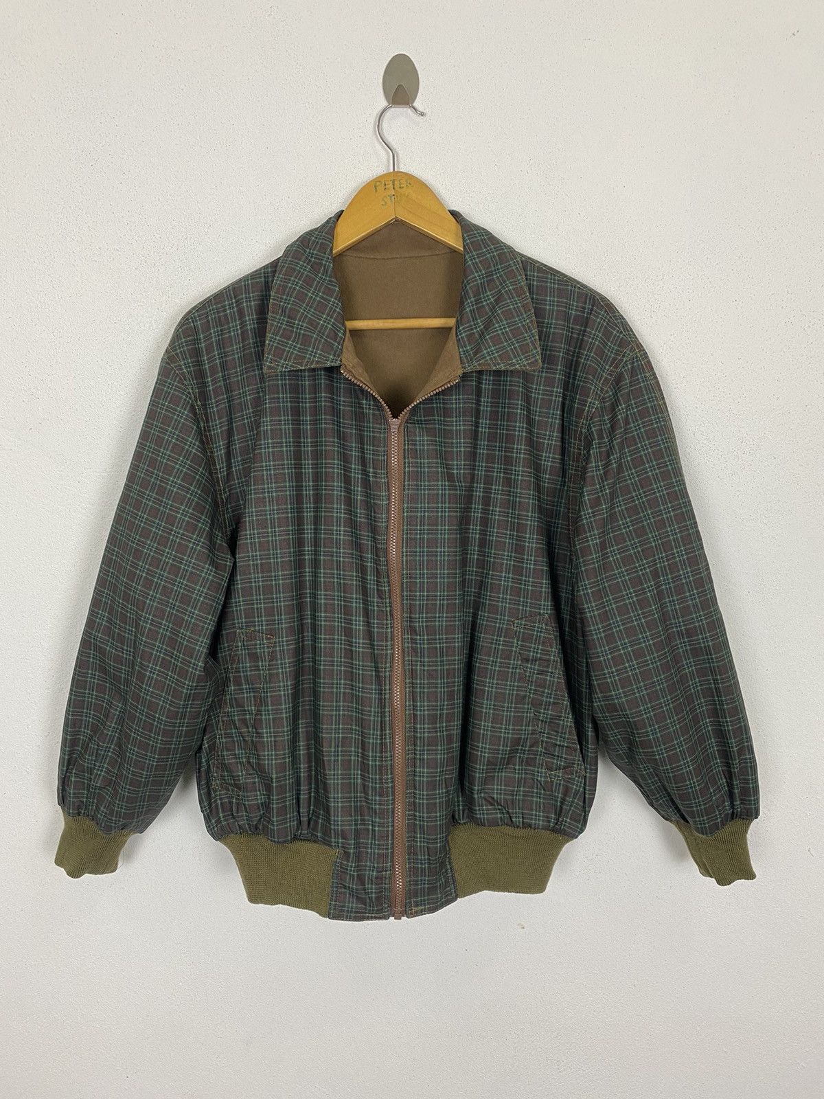 Alfred Dunhill × Vintage VINTAGE DUNHILL BOMBER JACKET WOOL FABRIC Size US L / EU 52-54 / 3 - 5 Thumbnail