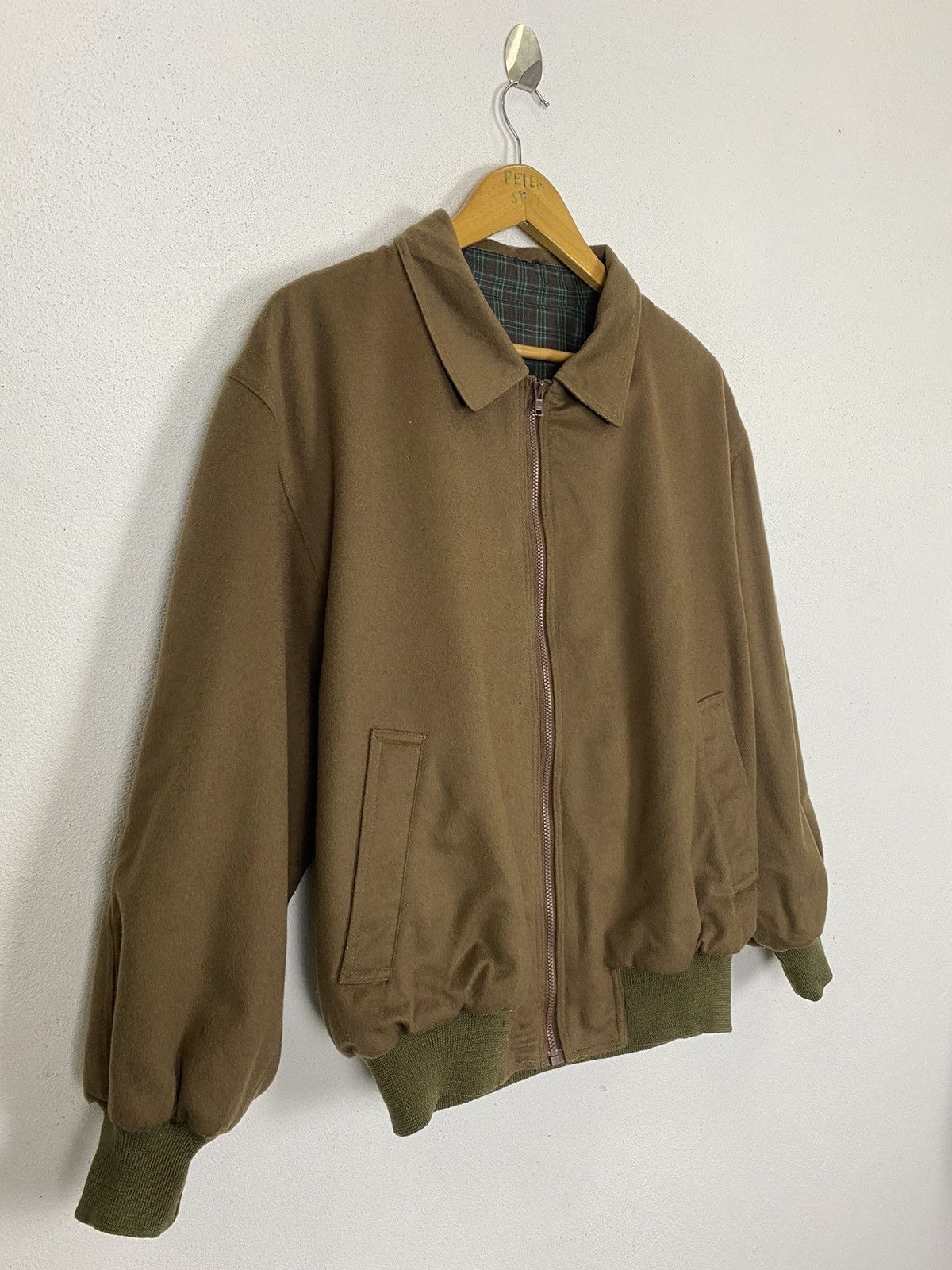 Alfred Dunhill × Vintage VINTAGE DUNHILL BOMBER JACKET WOOL FABRIC Size US L / EU 52-54 / 3 - 4 Thumbnail