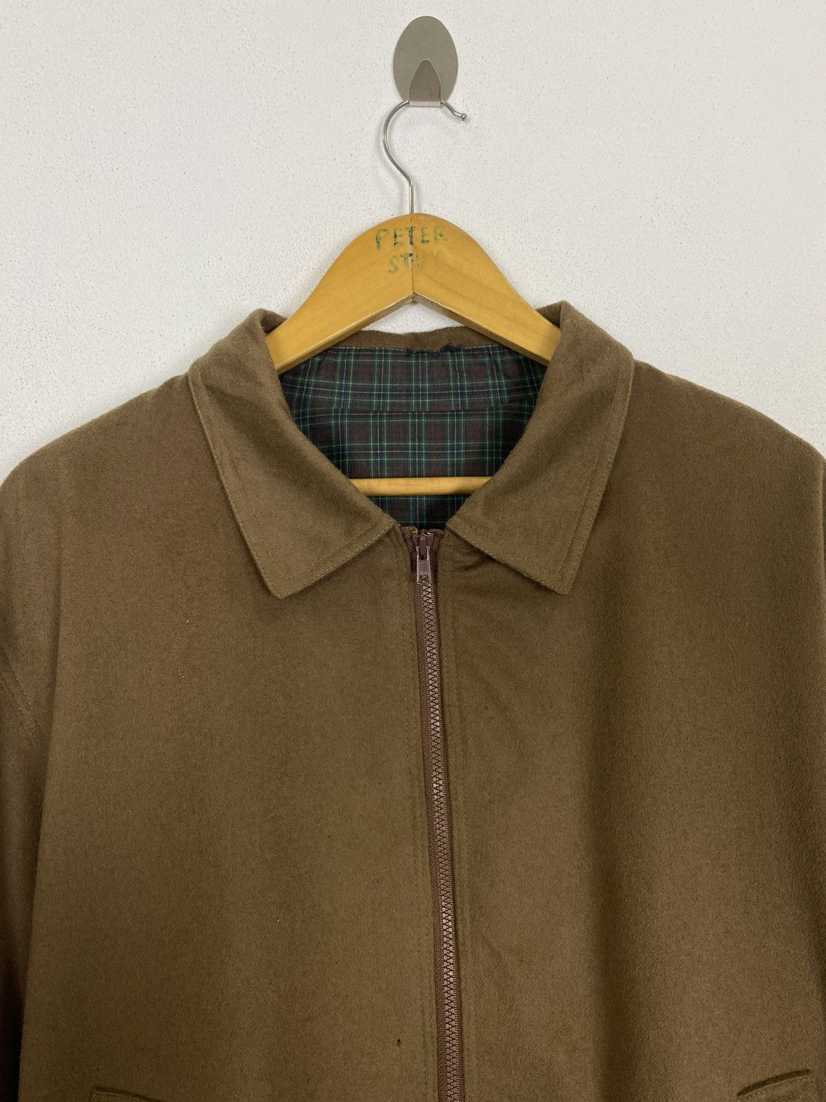 Alfred Dunhill × Vintage VINTAGE DUNHILL BOMBER JACKET WOOL FABRIC Size US L / EU 52-54 / 3 - 7 Thumbnail