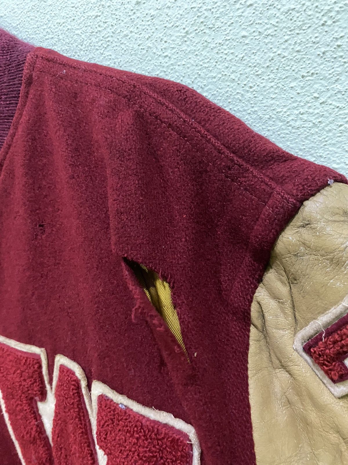Vintage Custom Made Award Jacket by Kaye Bros Varsity Jacket Size US M / EU 48-50 / 2 - 10 Thumbnail