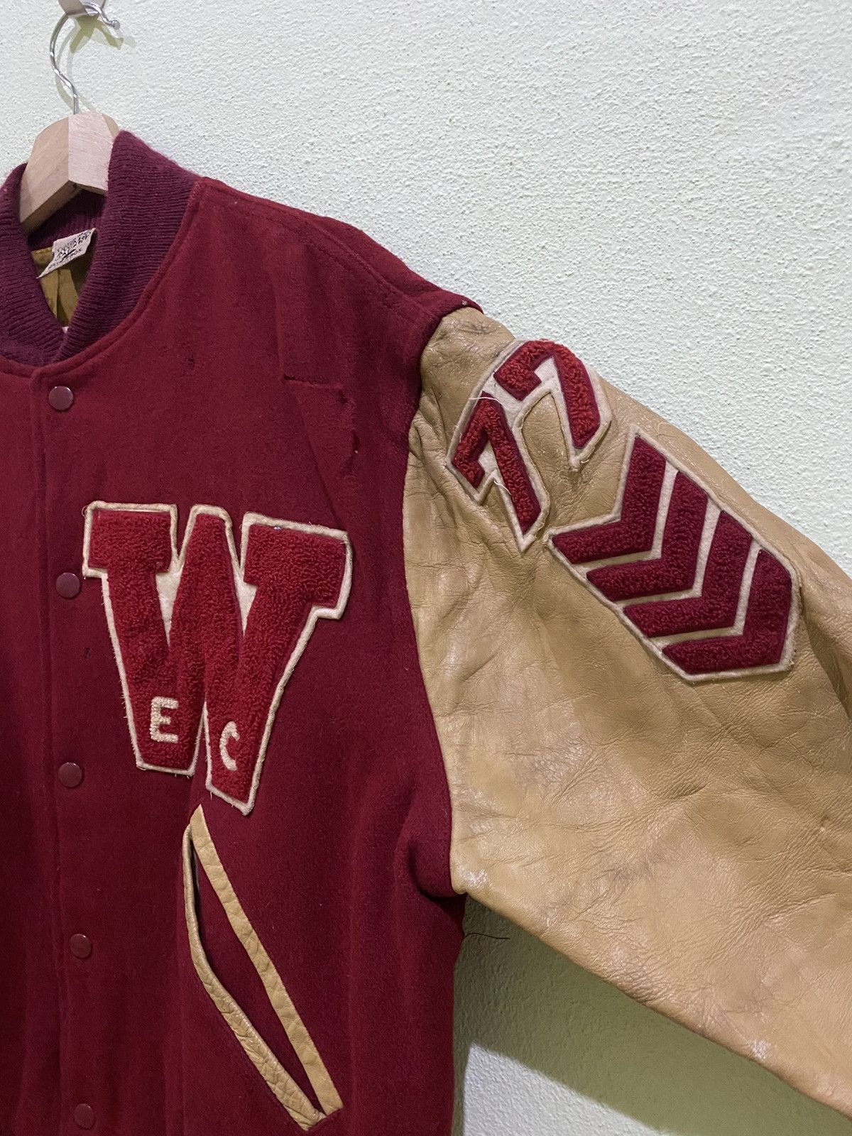 Vintage Custom Made Award Jacket by Kaye Bros Varsity Jacket Size US M / EU 48-50 / 2 - 6 Thumbnail