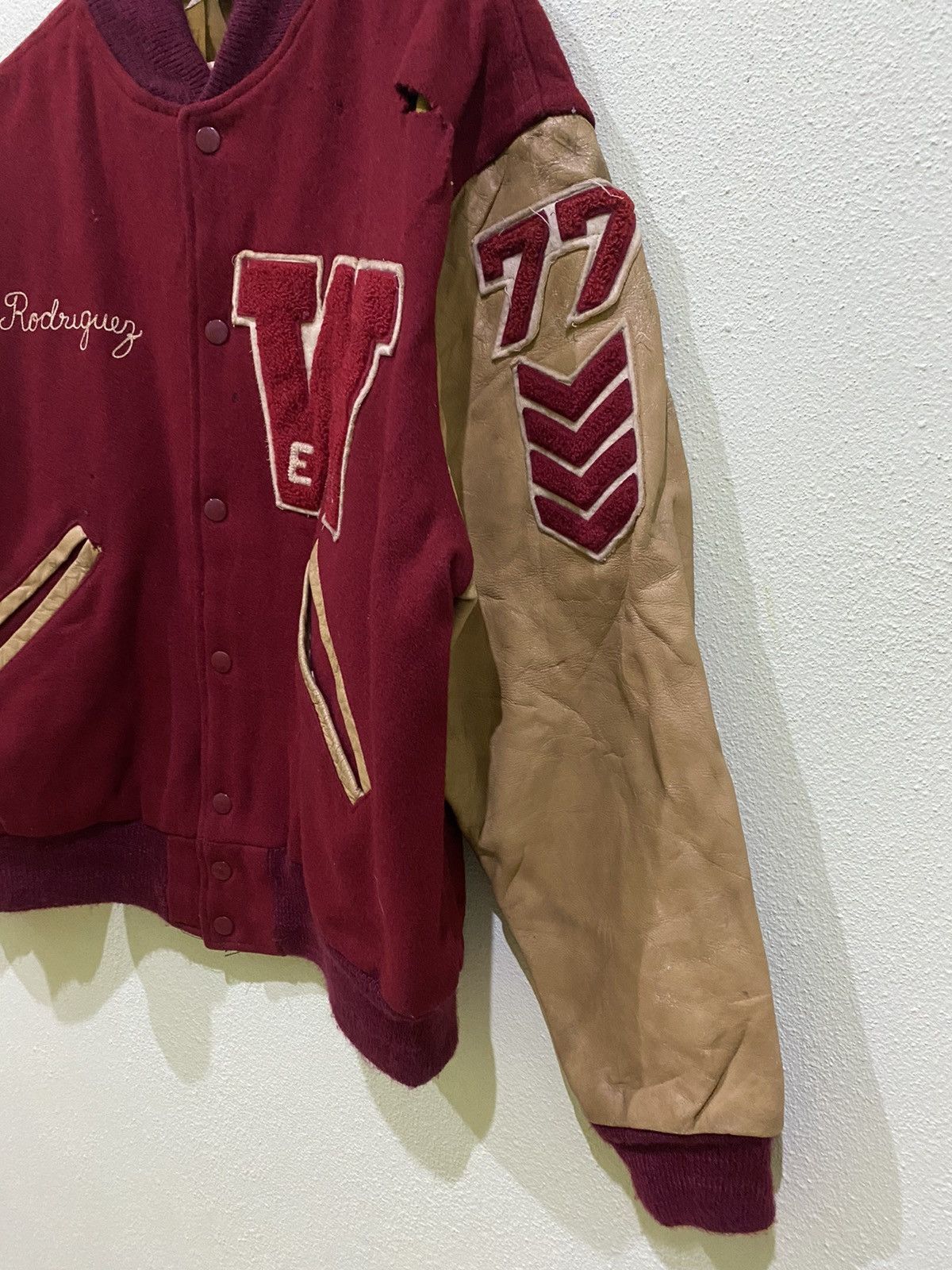 Vintage Custom Made Award Jacket by Kaye Bros Varsity Jacket Size US M / EU 48-50 / 2 - 4 Thumbnail