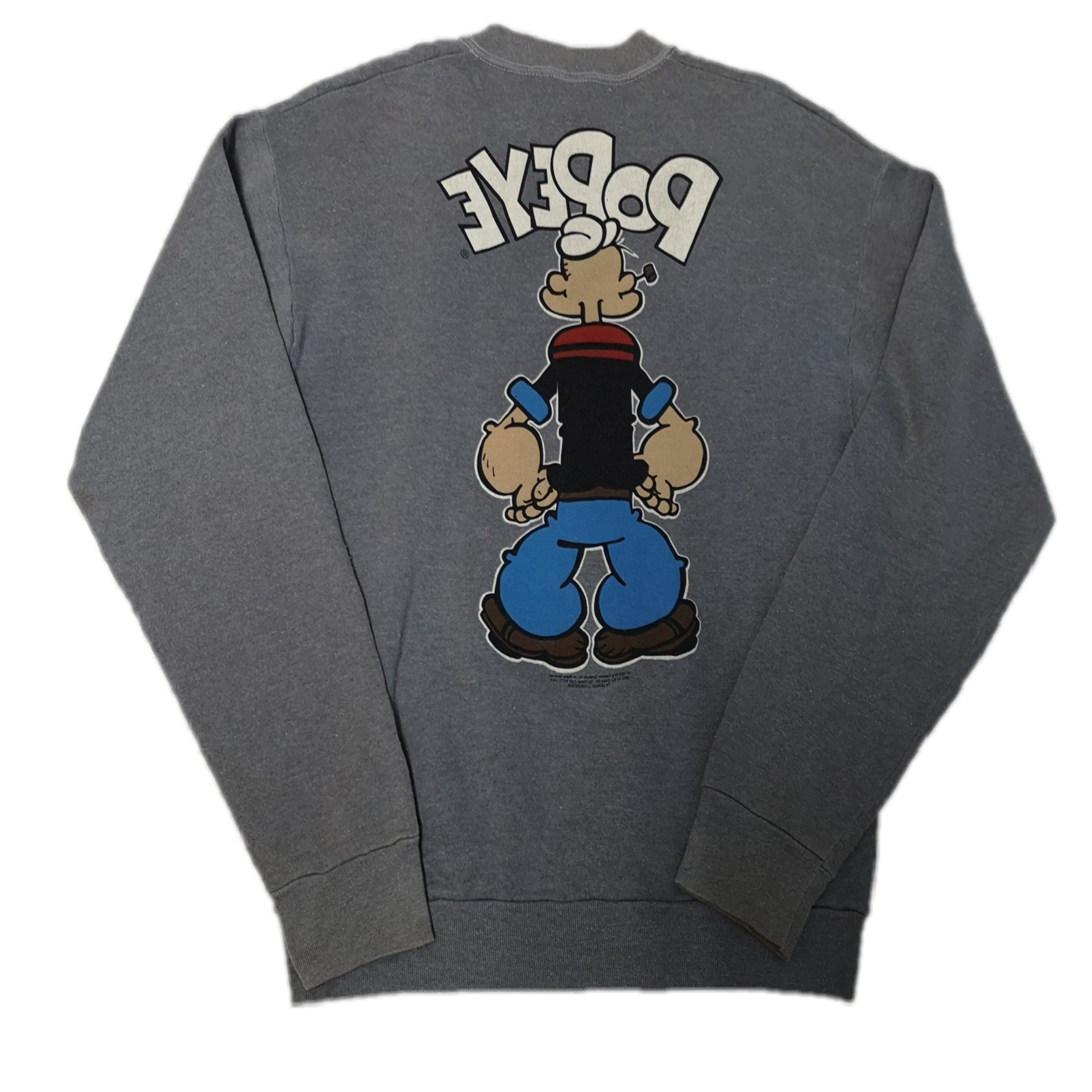 Cartoon Network × Vintage 🔥Popeye Crazy Print Sweatshirt 1993 Size US L / EU 52-54 / 3 - 2 Thumbnail