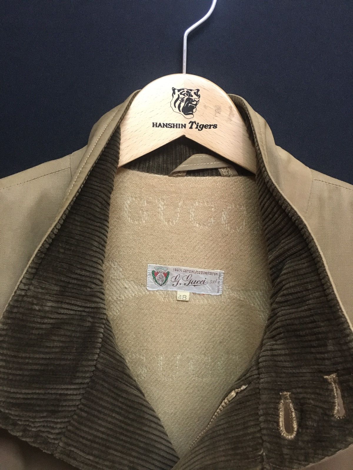 Gucci Vintage GUCCI Corduroy Sleeve Jacket Size US XL / EU 56 / 4 - 8 Thumbnail
