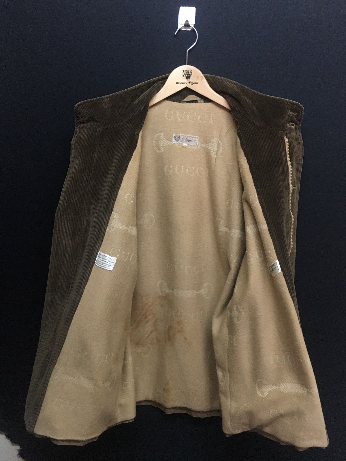 Gucci Vintage GUCCI Corduroy Sleeve Jacket Size US XL / EU 56 / 4 - 9 Thumbnail
