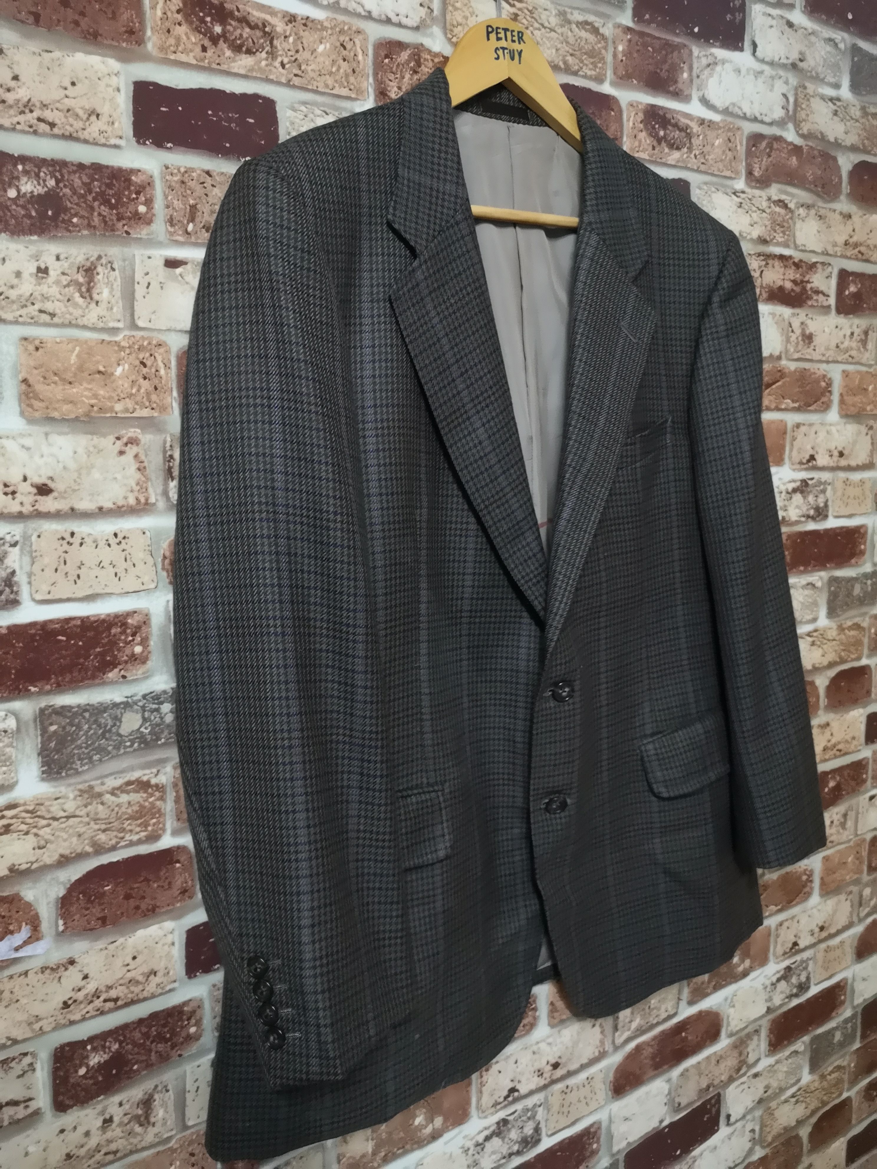 Burberry × Designer × Vintage RARE Vintage Burberrys Blazer Classic Design Size 44R - 2 Thumbnail