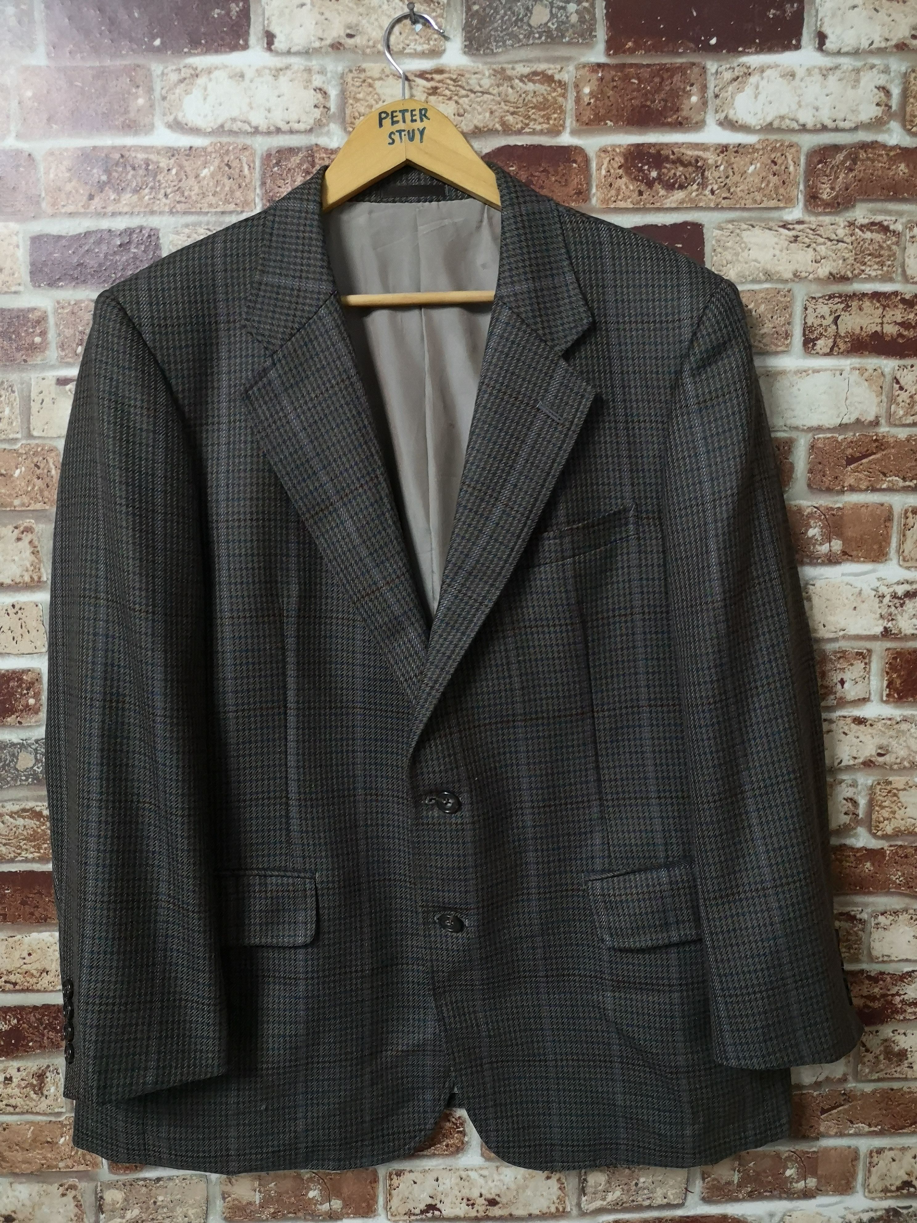 Burberry × Designer × Vintage RARE Vintage Burberrys Blazer Classic Design Size 44R - 1 Thumbnail