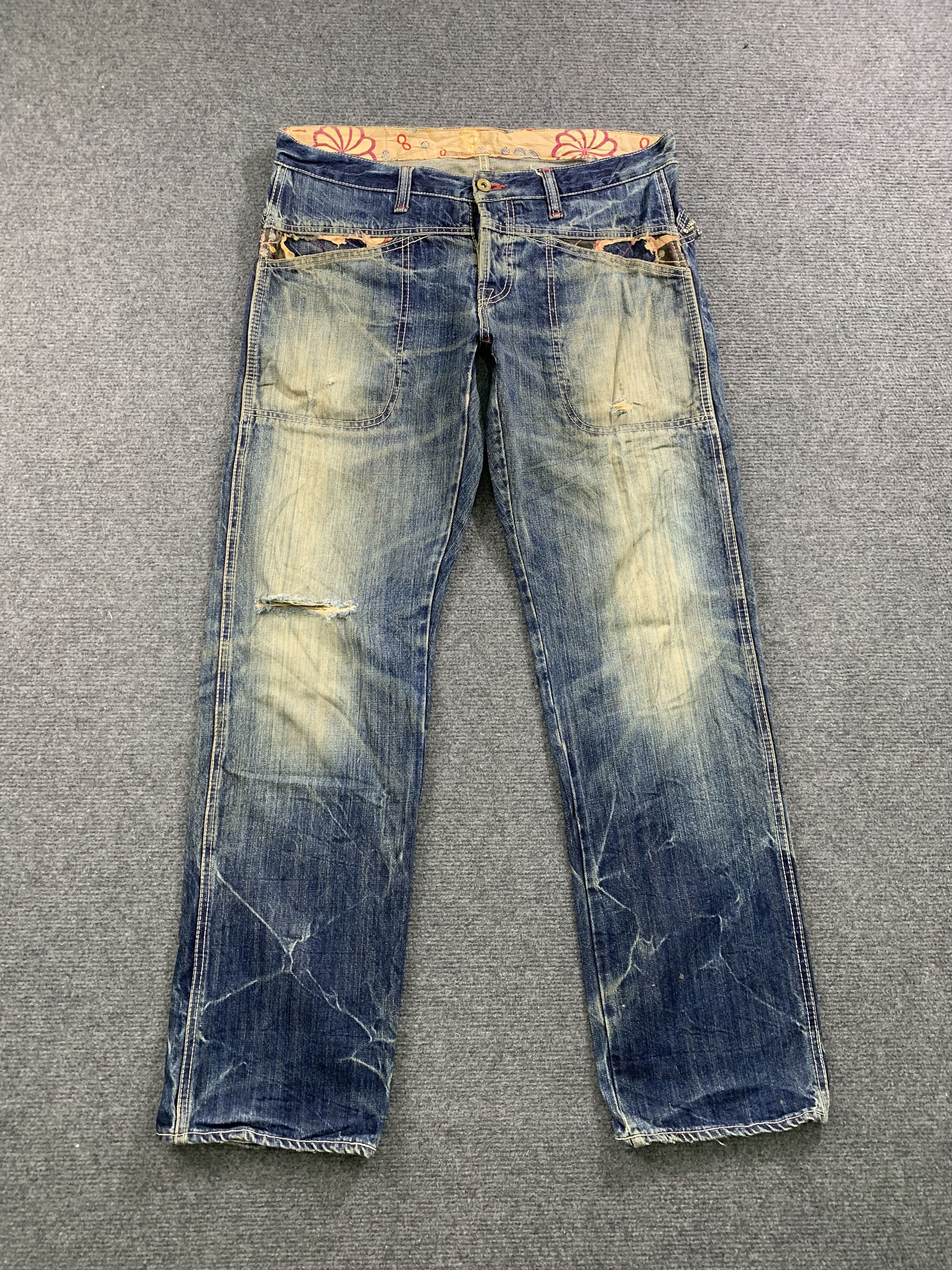 image of Eternal Faded Blue Jeans in Blue Denim, Men's (Size 35)