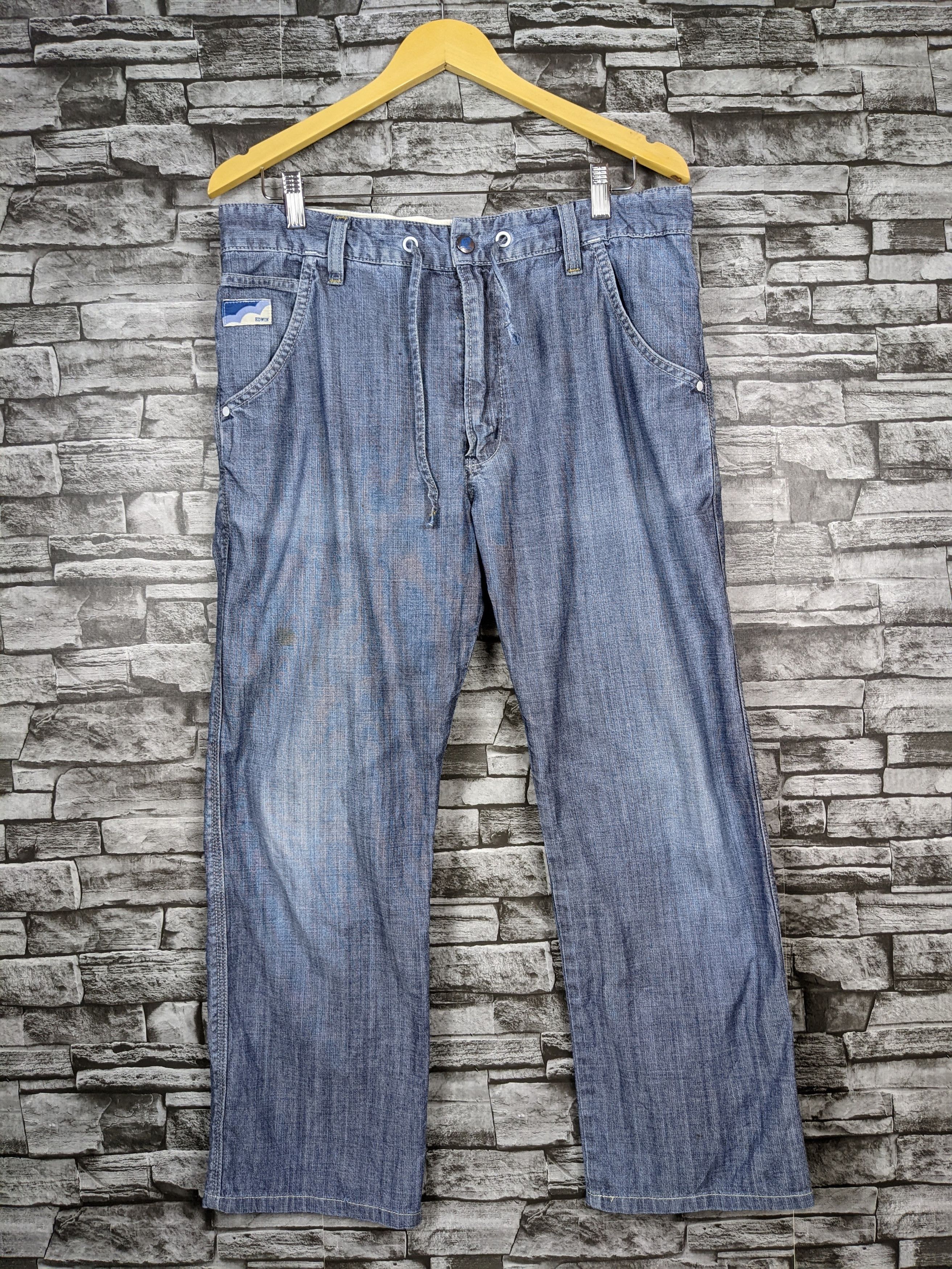 Edwin Vintage 90s Edwin Japan Loose Jeans Denim Bottom Pants Size US 34 / EU 50 - 2 Thumbnail