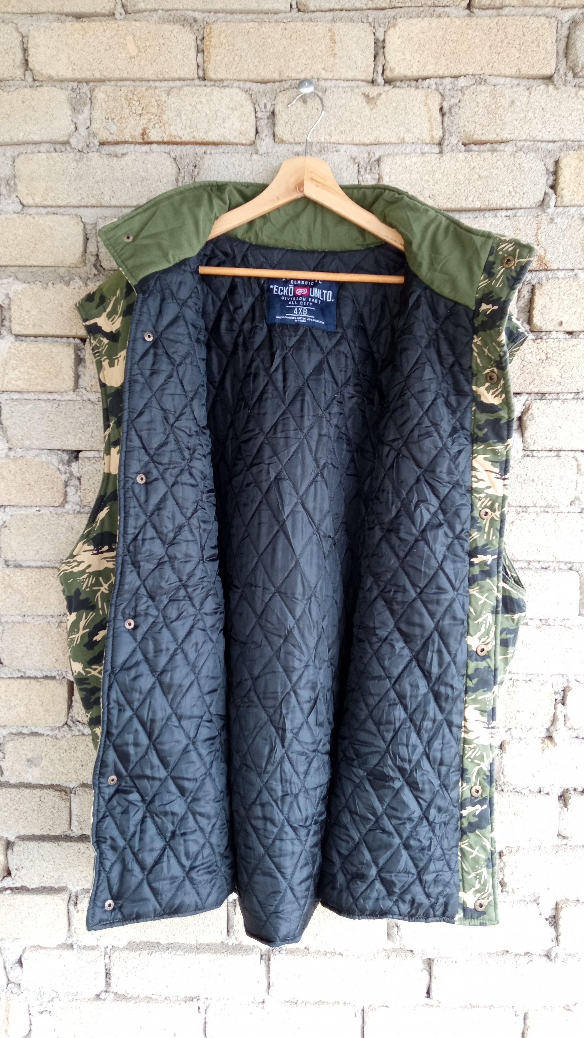 Ecko Unltd. × Vintage 🔥🔥Ecko Unlimited Oversize Camo Sweater Vest Jacket Size US XXL / EU 58 / 5 - 14 Thumbnail