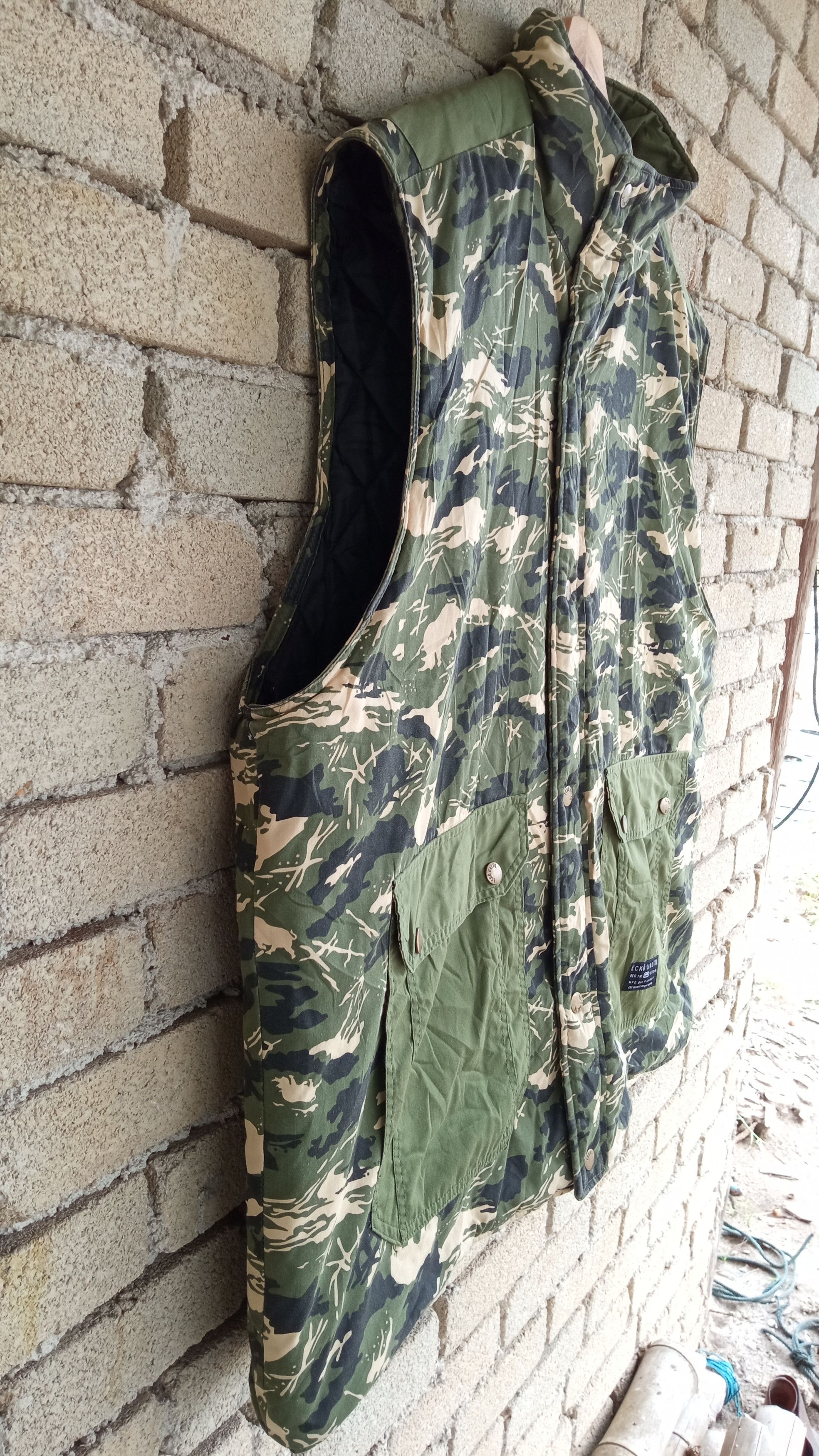 Ecko Unltd. × Vintage 🔥🔥Ecko Unlimited Oversize Camo Sweater Vest Jacket Size US XXL / EU 58 / 5 - 9 Thumbnail