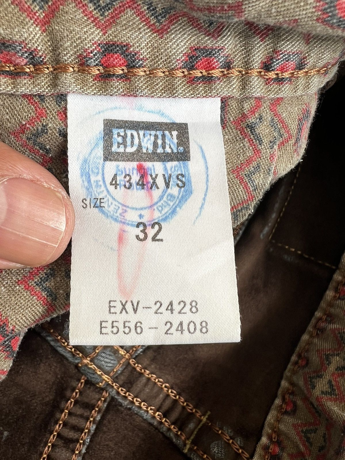 Edwin × Japanese Brand × Vintage 🔥 Vintage Exclusive Vintage Edwin XV Waist 34 Size US 34 / EU 50 - 10 Thumbnail