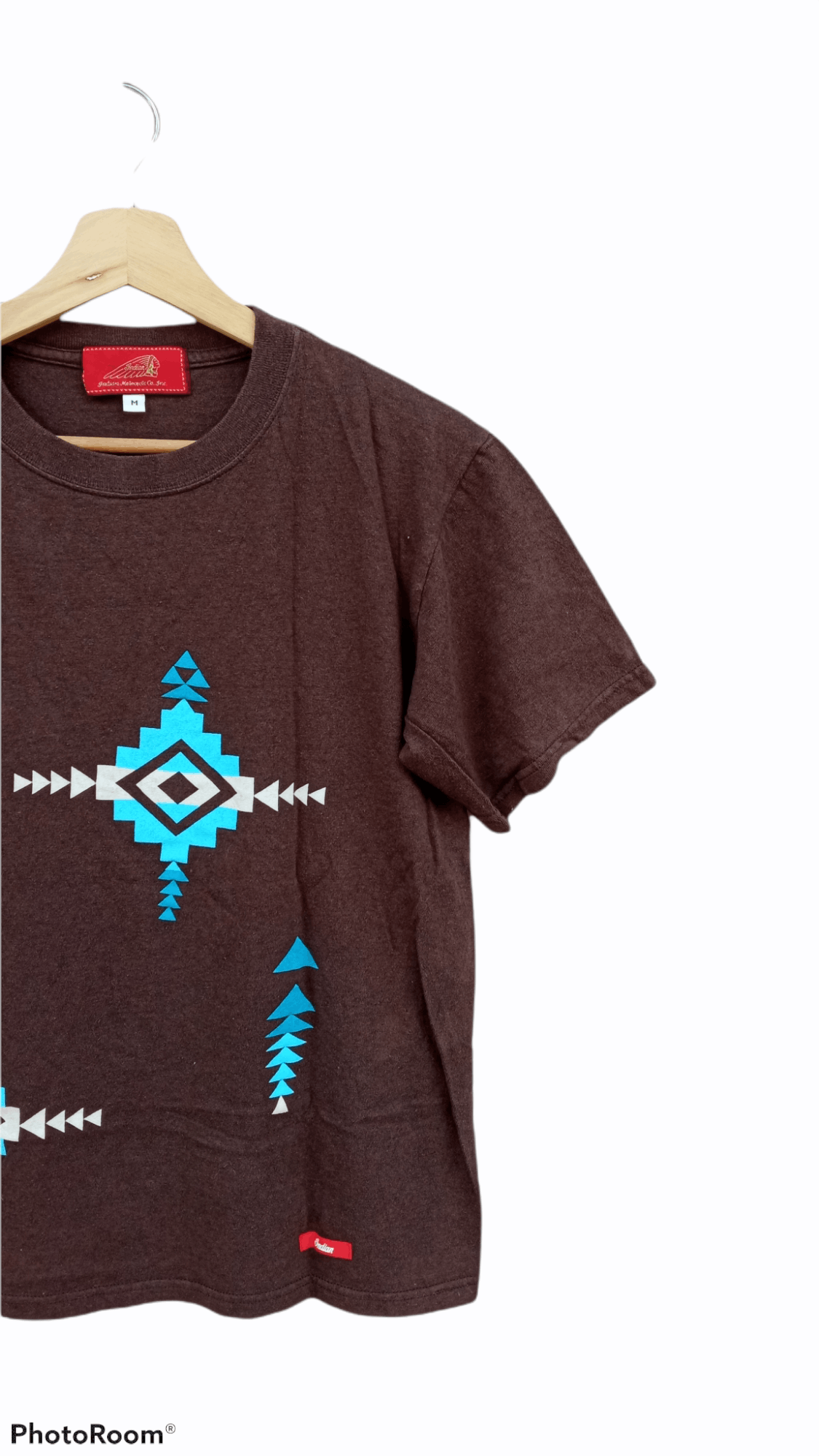 Indian Motorcycle × Japanese Brand × Vintage 🔥🔥Indian Motorcycle Native Chimayo Printed T-Shirt Size US S / EU 44-46 / 1 - 4 Thumbnail