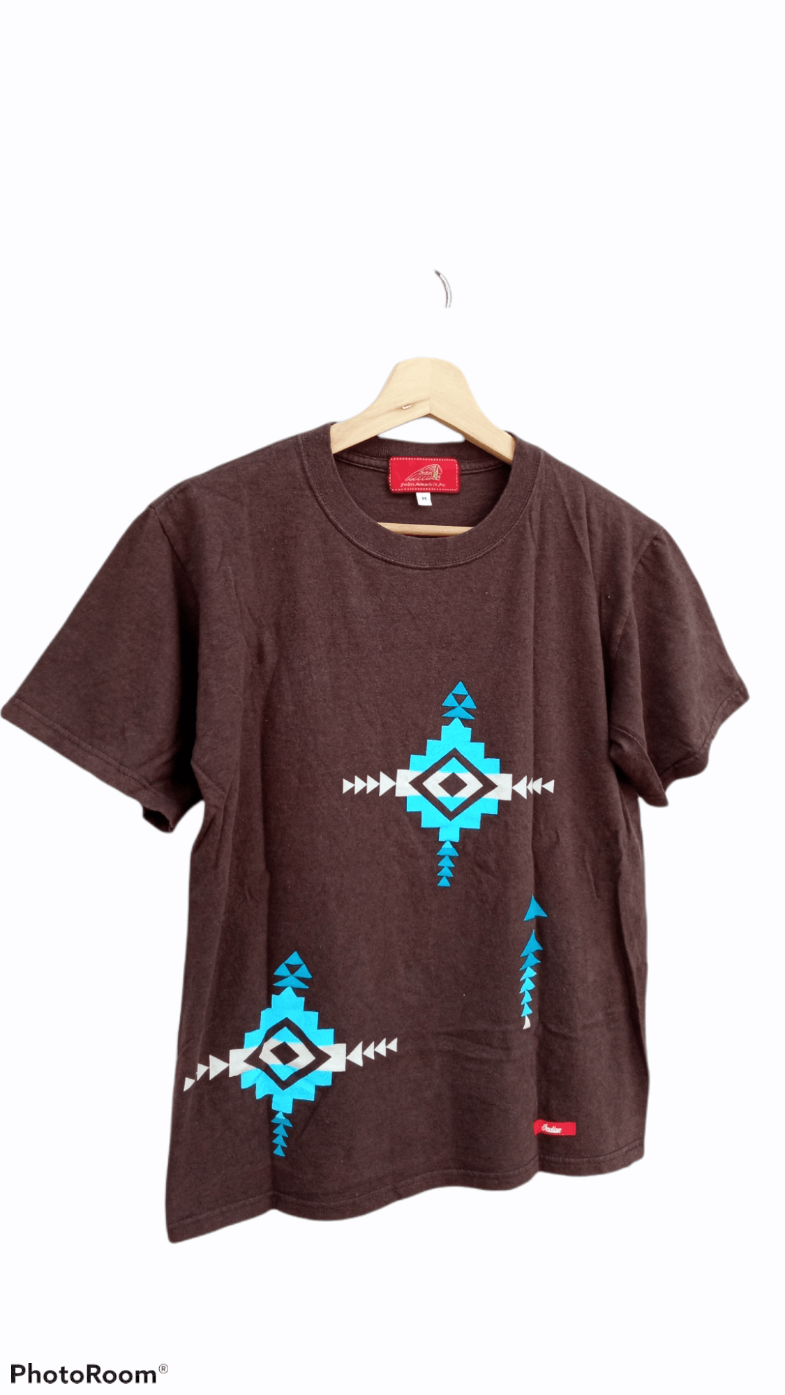 Indian Motorcycle × Japanese Brand × Vintage 🔥🔥Indian Motorcycle Native Chimayo Printed T-Shirt Size US S / EU 44-46 / 1 - 2 Thumbnail