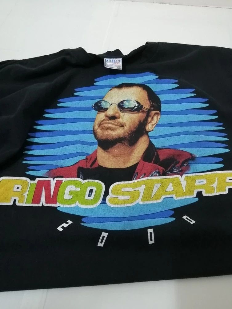 Band Tees Vintage RINGO STARR The Beatles Drummer T-Shirt Size US XL / EU 56 / 4 - 2 Thumbnail