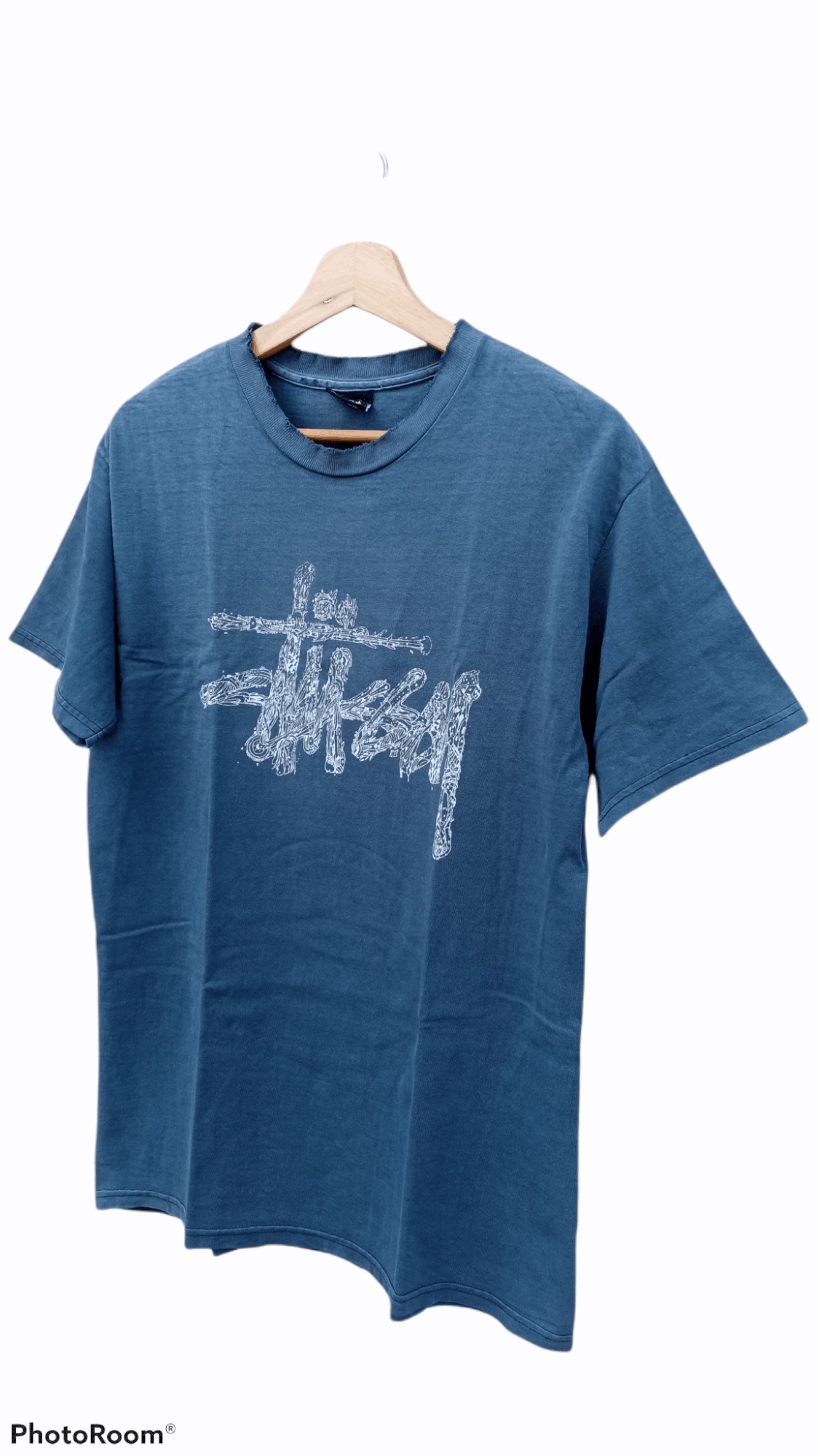 Stussy × Vintage 🔥🔥Vintage 90's Stussy Spell Out Distressed T-Shirt Size US M / EU 48-50 / 2 - 3 Thumbnail