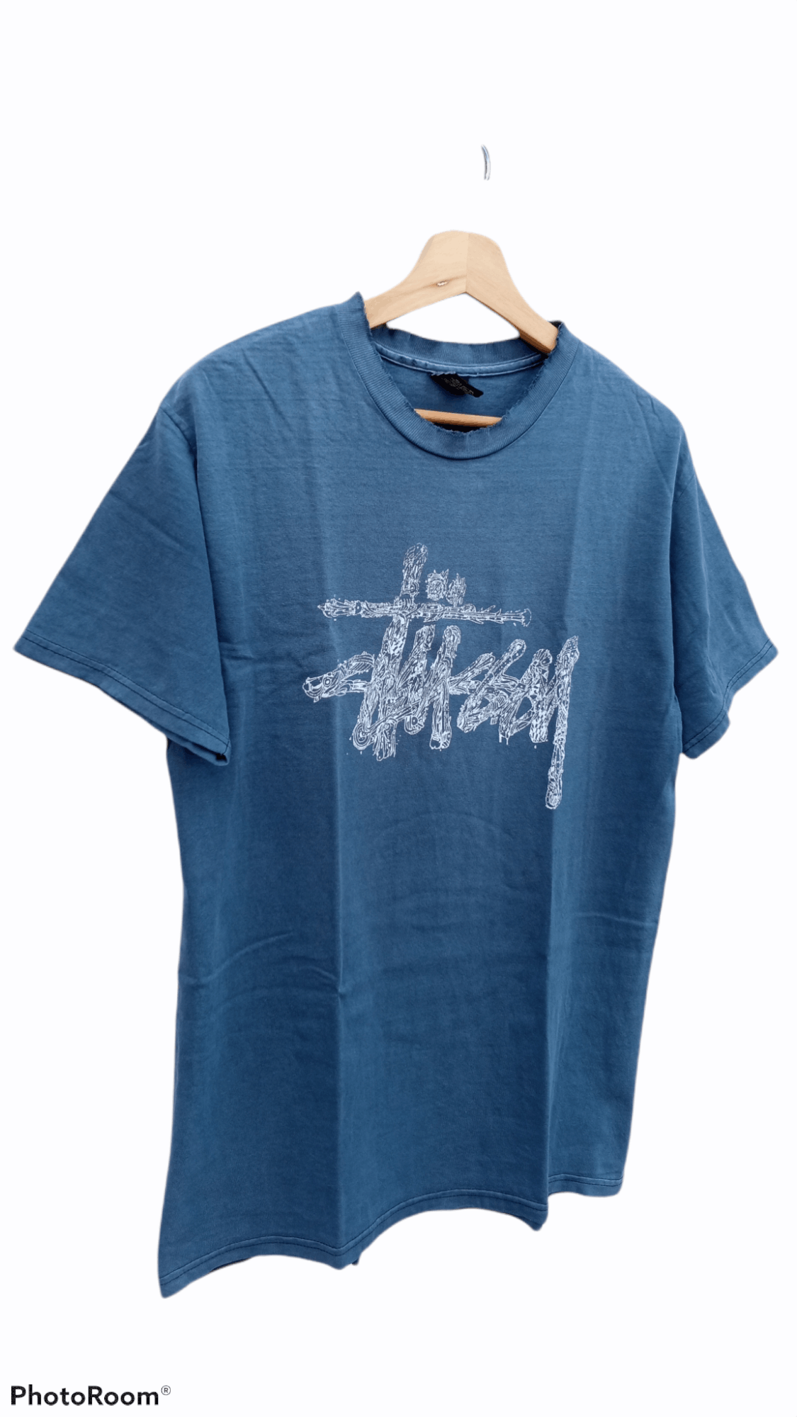Stussy × Vintage 🔥🔥Vintage 90's Stussy Spell Out Distressed T-Shirt Size US M / EU 48-50 / 2 - 2 Thumbnail