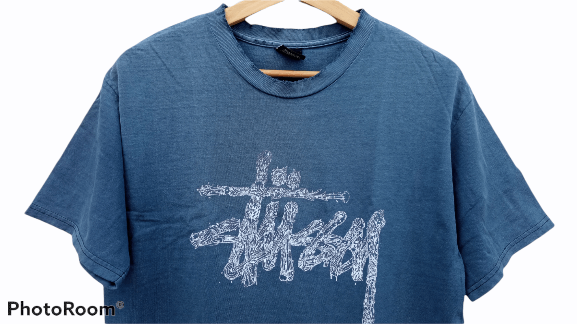 Stussy × Vintage 🔥🔥Vintage 90's Stussy Spell Out Distressed T-Shirt Size US M / EU 48-50 / 2 - 10 Thumbnail
