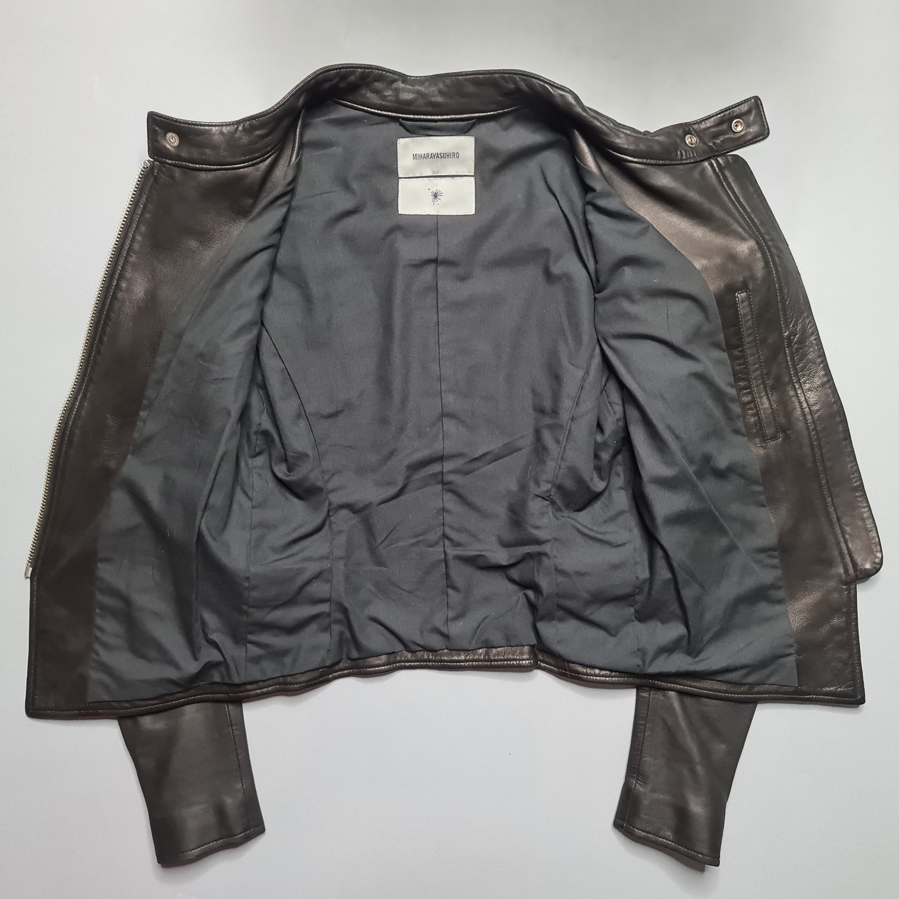 Maison MIHARA YASUHIRO Miharayasuhiro - Archive Racer Leather Jacket (Womens) Size XS / US 0-2 / IT 36-38 - 2 Thumbnail