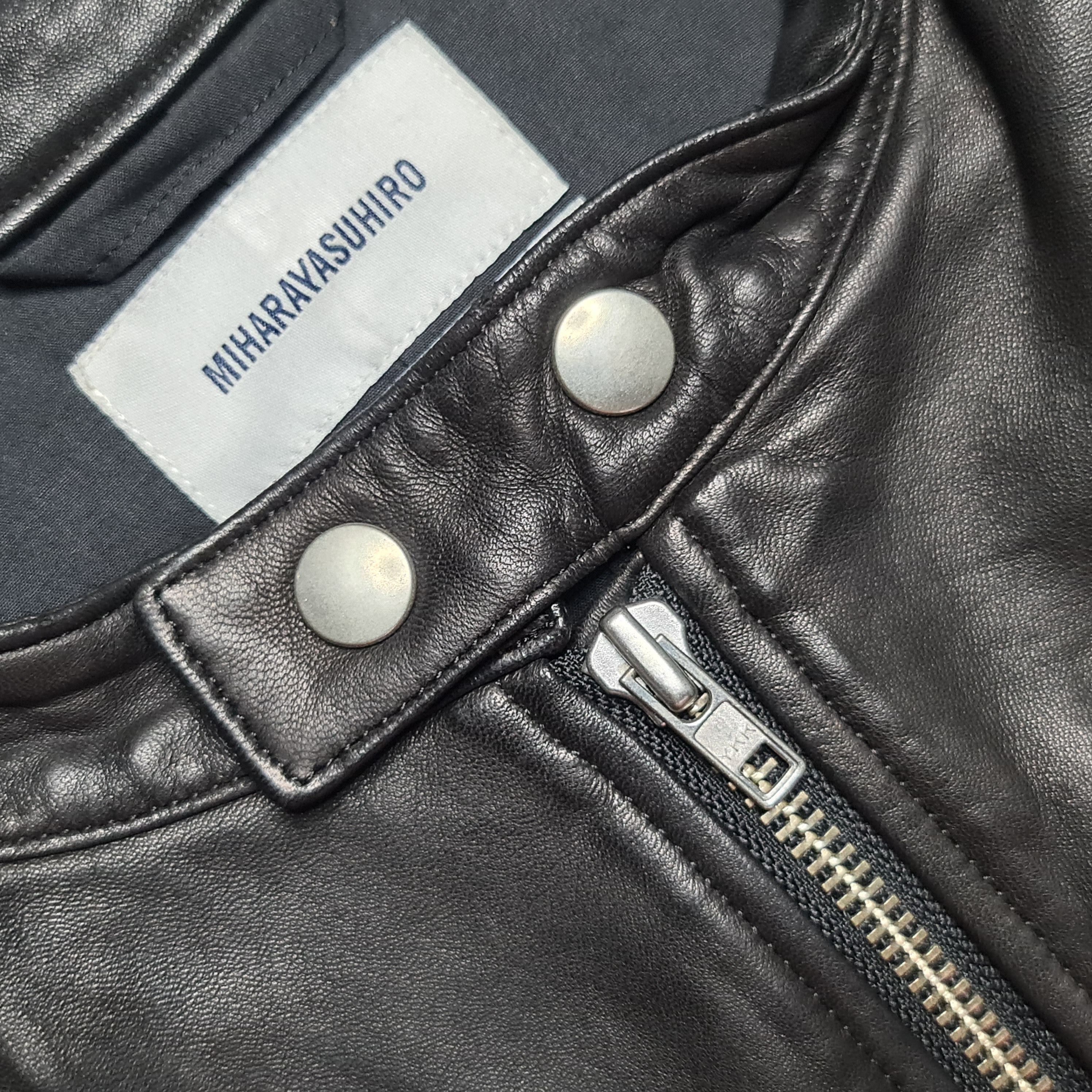 Maison MIHARA YASUHIRO Miharayasuhiro - Archive Racer Leather Jacket (Womens) Size XS / US 0-2 / IT 36-38 - 4 Thumbnail