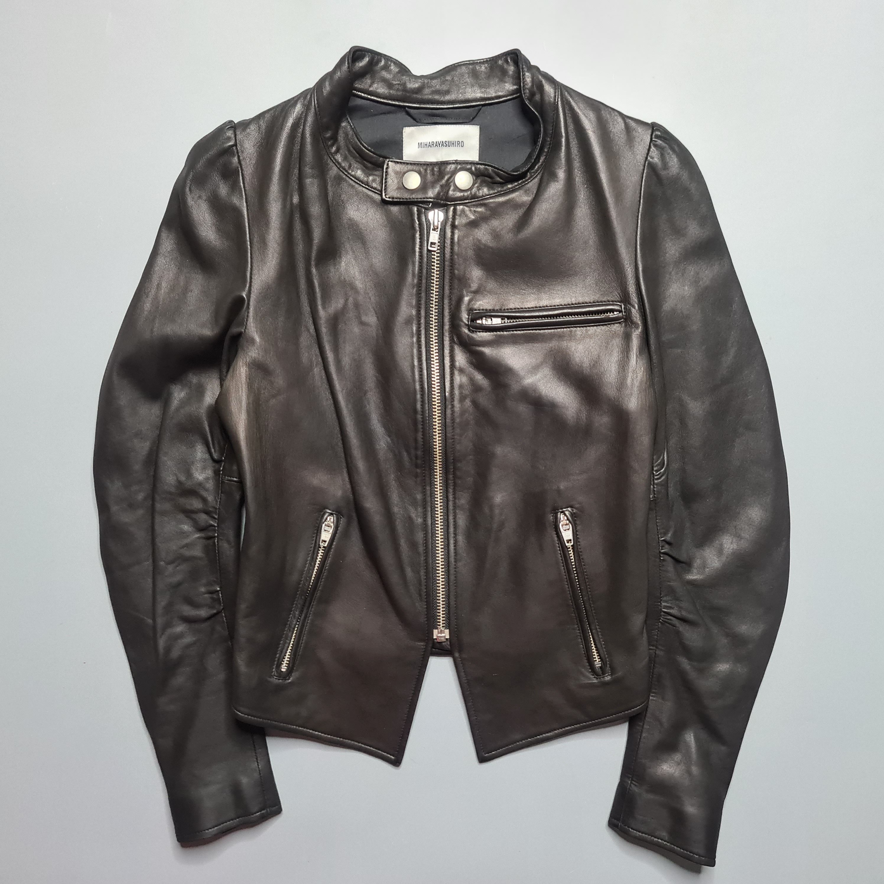 Maison MIHARA YASUHIRO Miharayasuhiro - Archive Racer Leather Jacket (Womens) Size XS / US 0-2 / IT 36-38 - 1 Thumbnail