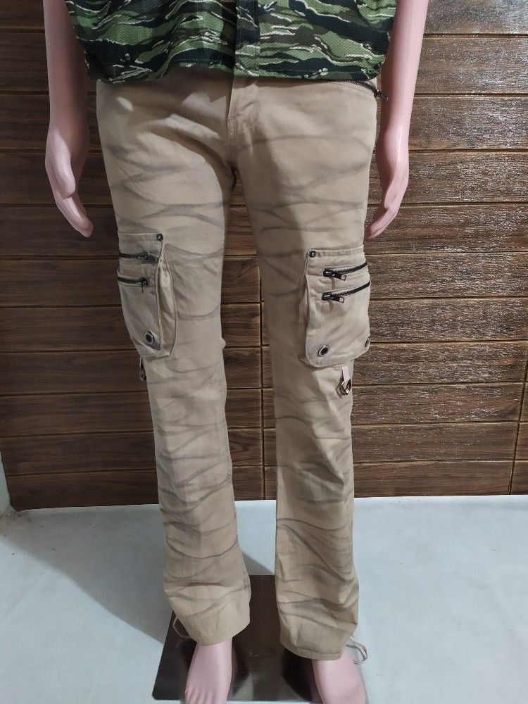 image of Lagust Cargo Multipocket Tactical Pants Nice Colour Flared in Mix, Men's (Size 31)