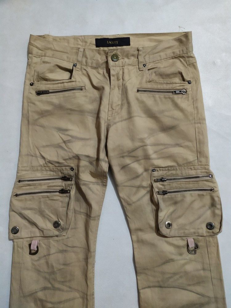 Japanese Brand 🔥 LAGUST Cargo Multipocket Tactical Pants Nice Colour Flare Size US 31 - 7 Thumbnail