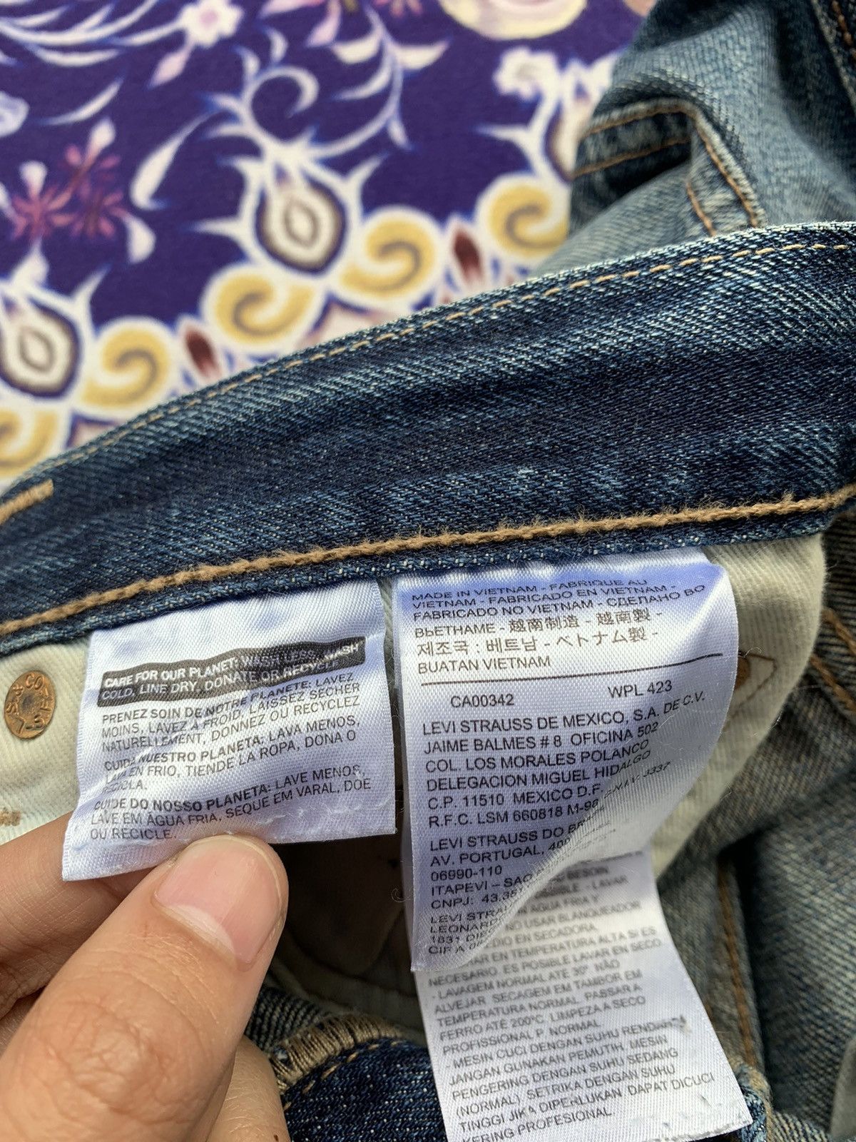 If Six Was Nine Vintage Levis 501 Faded Wash Denim Size US 36 / EU 52 - 6 Thumbnail