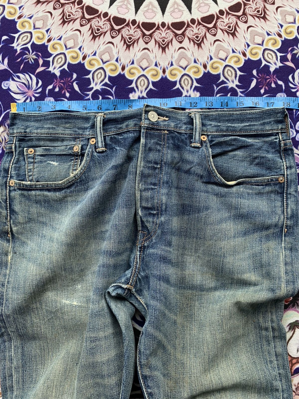 If Six Was Nine Vintage Levis 501 Faded Wash Denim Size US 36 / EU 52 - 16 Thumbnail