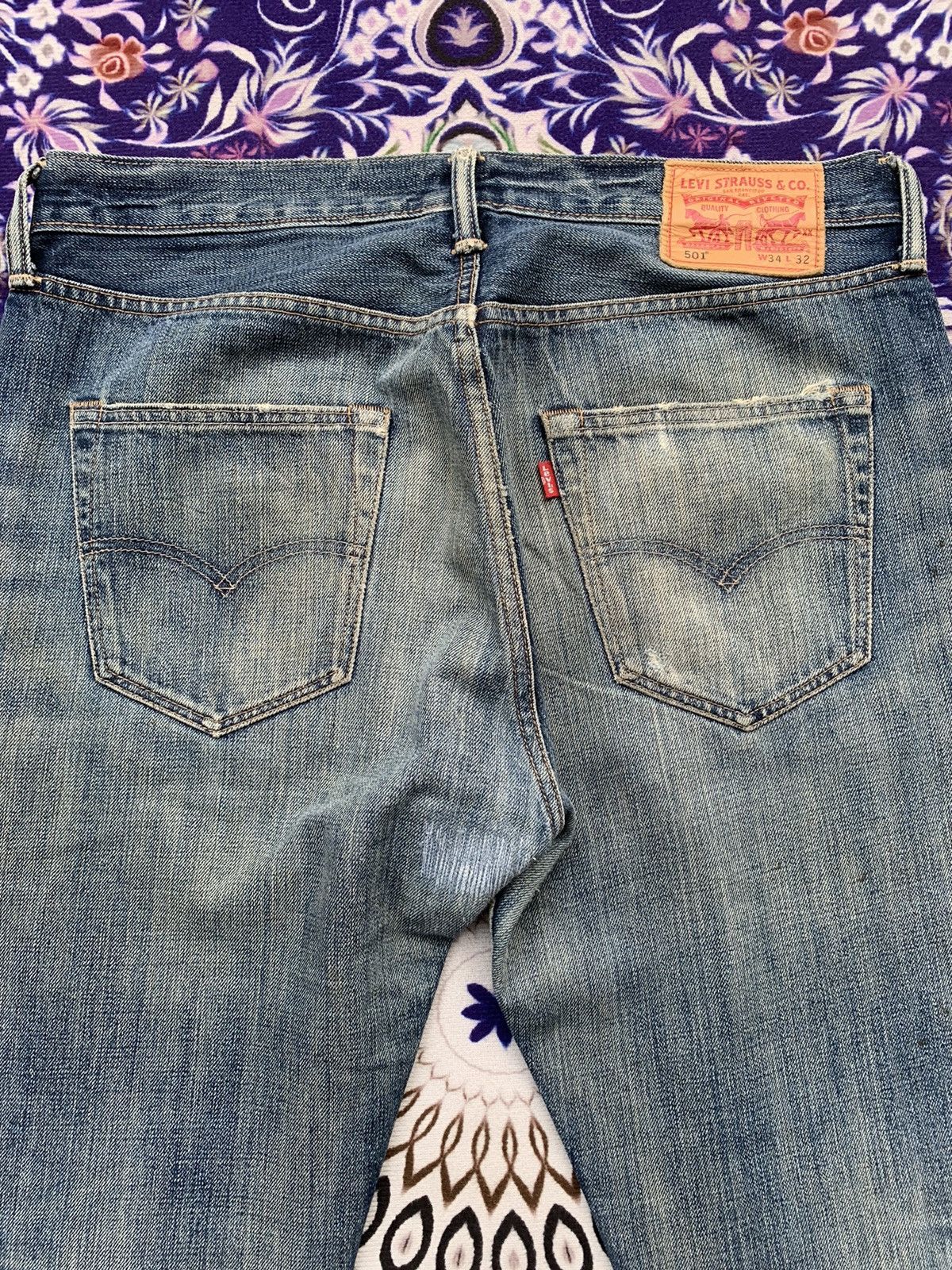 If Six Was Nine Vintage Levis 501 Faded Wash Denim Size US 36 / EU 52 - 12 Thumbnail