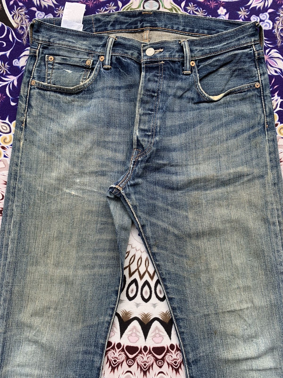 If Six Was Nine Vintage Levis 501 Faded Wash Denim Size US 36 / EU 52 - 4 Thumbnail