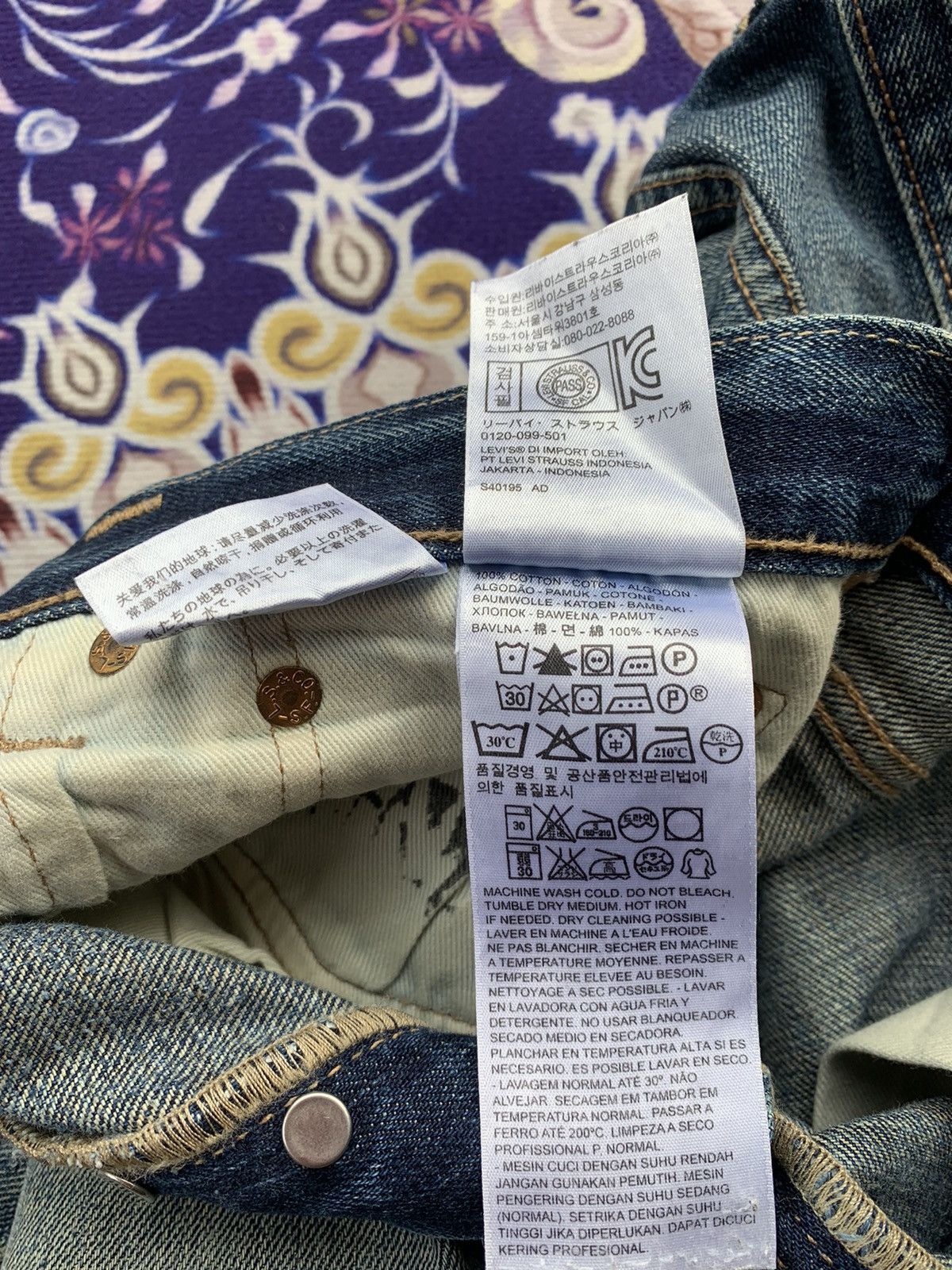 If Six Was Nine Vintage Levis 501 Faded Wash Denim Size US 36 / EU 52 - 7 Thumbnail