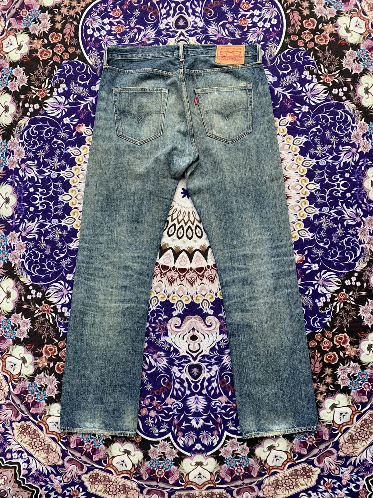 If Six Was Nine Vintage Levis 501 Faded Wash Denim Size US 36 / EU 52 - 9 Thumbnail