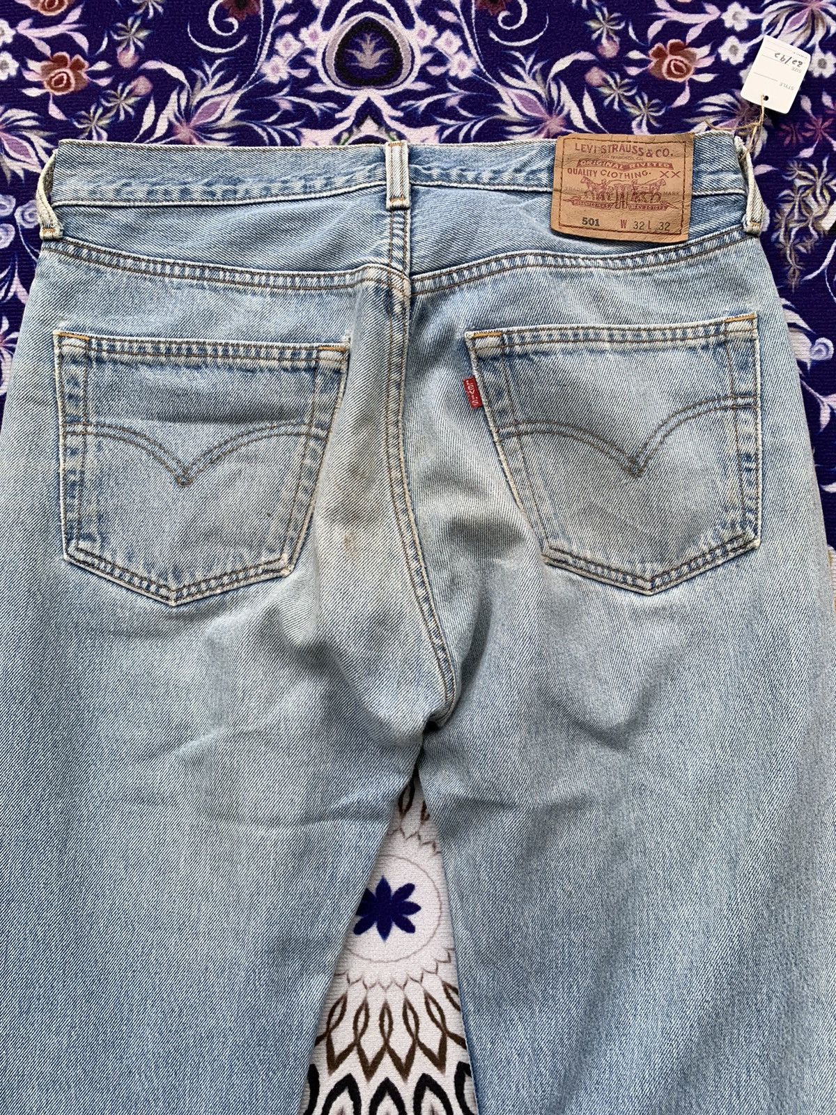 Levi's Vintage Levis 501 Faded Distresed Denim Size US 32 / EU 48 - 12 Thumbnail