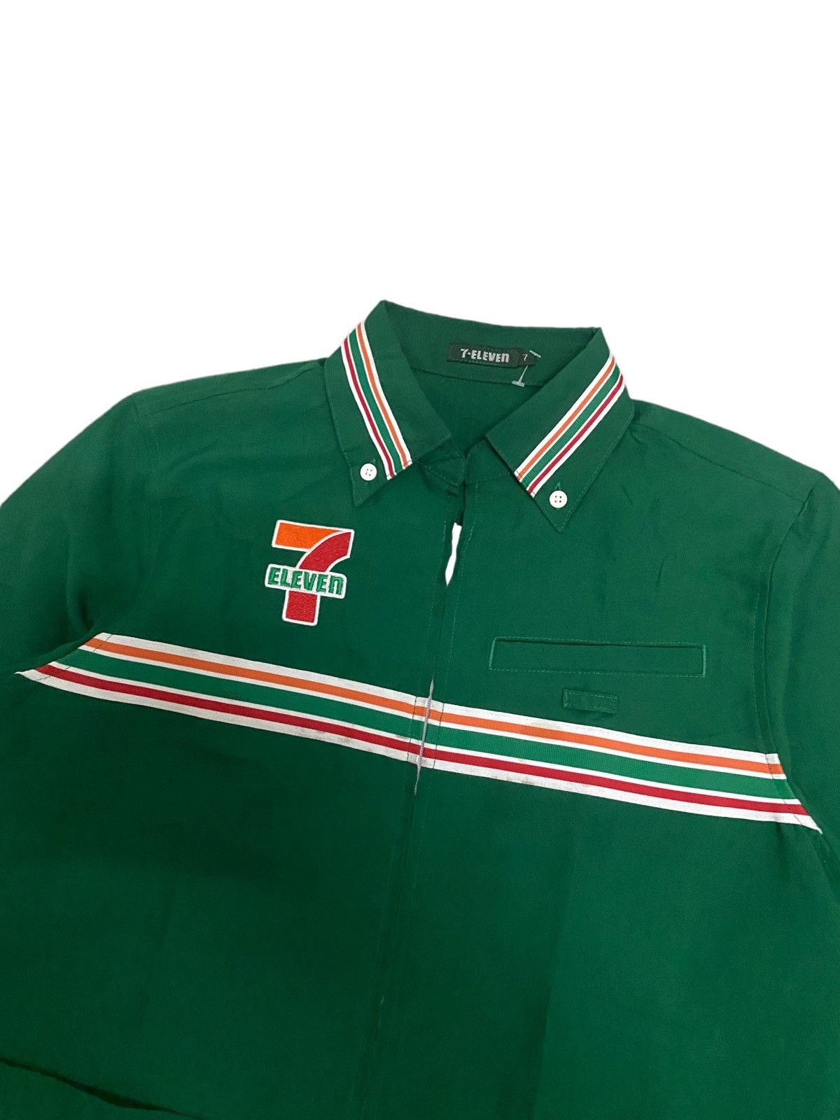 Japanese Brand × Vintage Offer‼️Vintage 7 Eleven Uniform Longsleeve Shirt Size US M / EU 48-50 / 2 - 3 Thumbnail