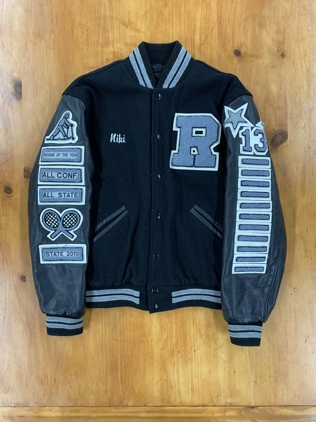 Vintage Vintage Y2K Roseville Varsity Jacket Size US S / EU 44-46 / 1 - 1 Thumbnail