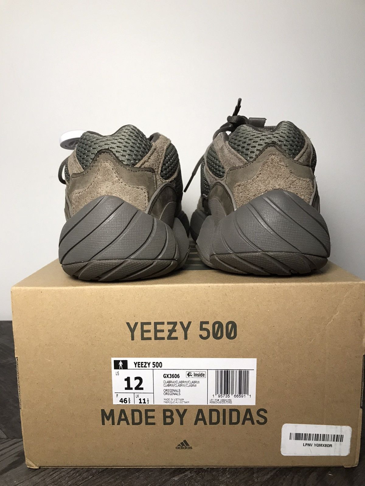 Adidas × Kanye West Adidas Yeezy Boost 500 Clay Brown Size US 12 / EU 45 - 3 Thumbnail