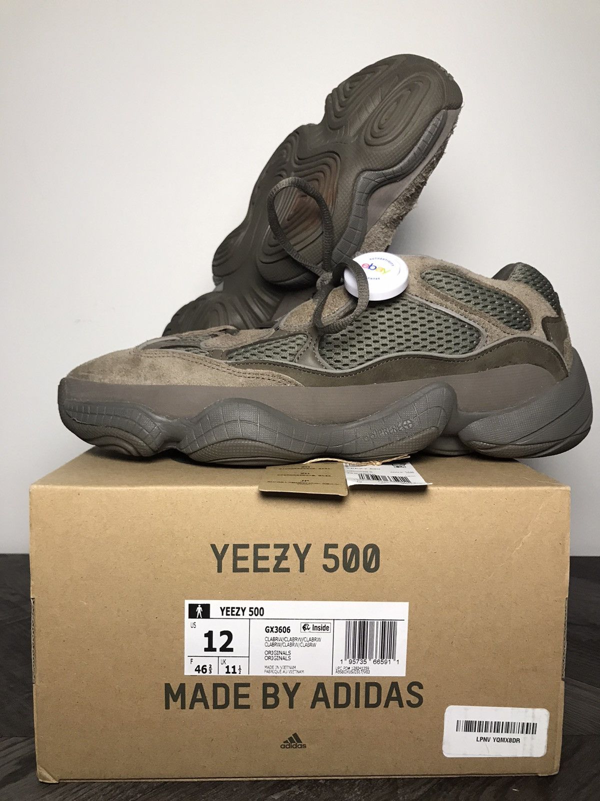 Adidas × Kanye West Adidas Yeezy Boost 500 Clay Brown Size US 12 / EU 45 - 1 Thumbnail