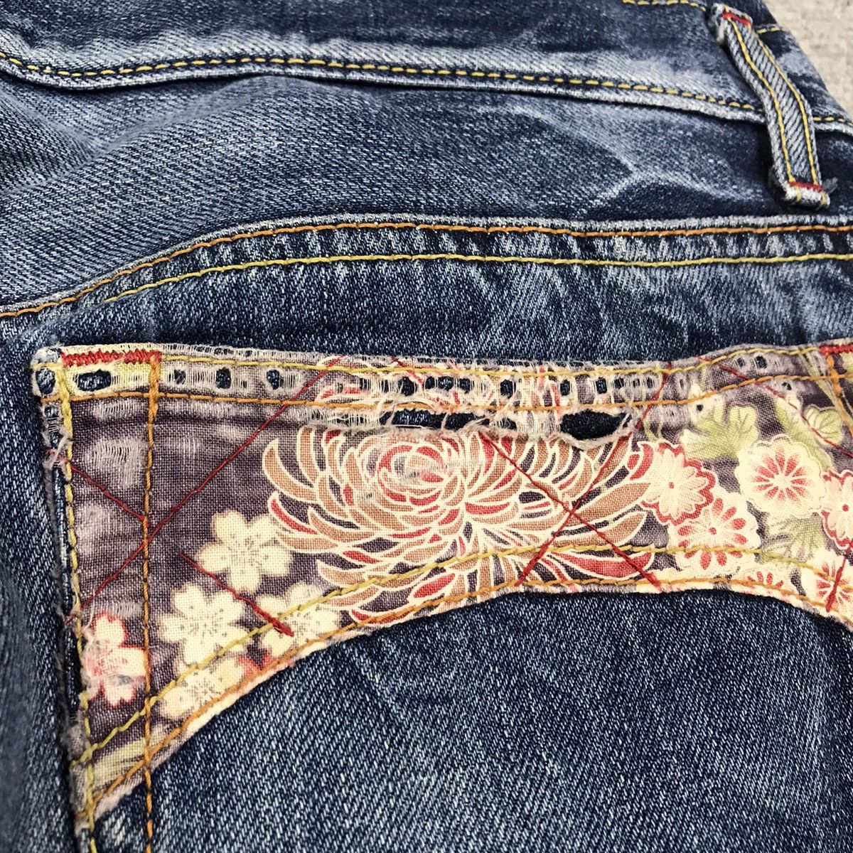 Eternal DOUBLE WAIST RIPPED DISTRESSED ENTERNAL DENIM PANTS Size US 30 / EU 46 - 17 Thumbnail