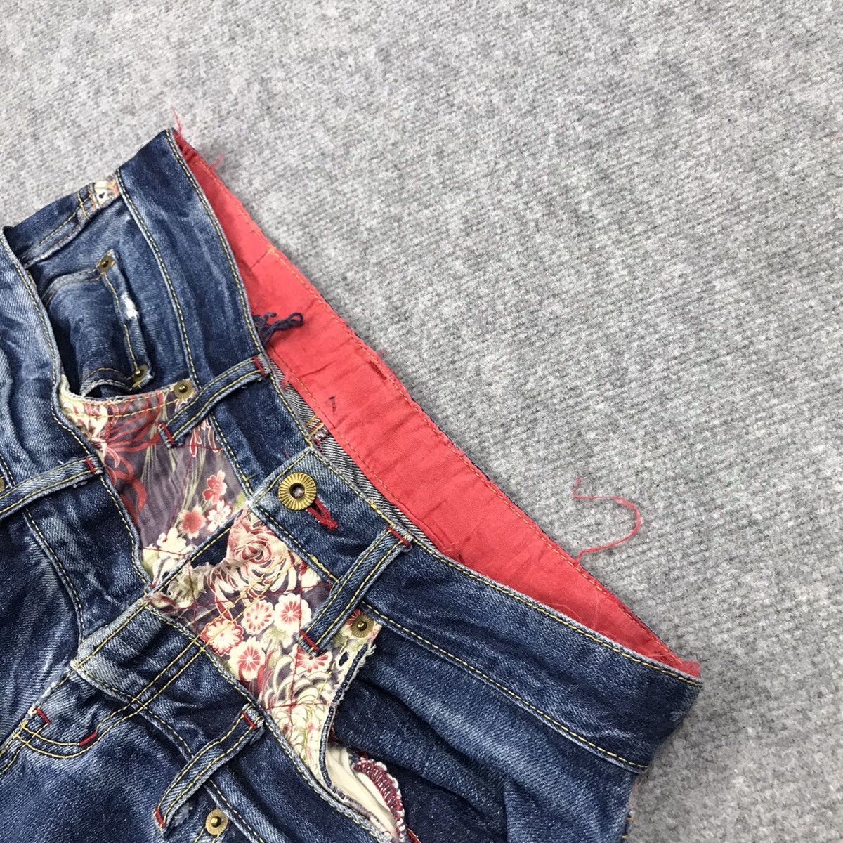 Eternal DOUBLE WAIST RIPPED DISTRESSED ENTERNAL DENIM PANTS Size US 30 / EU 46 - 21 Thumbnail