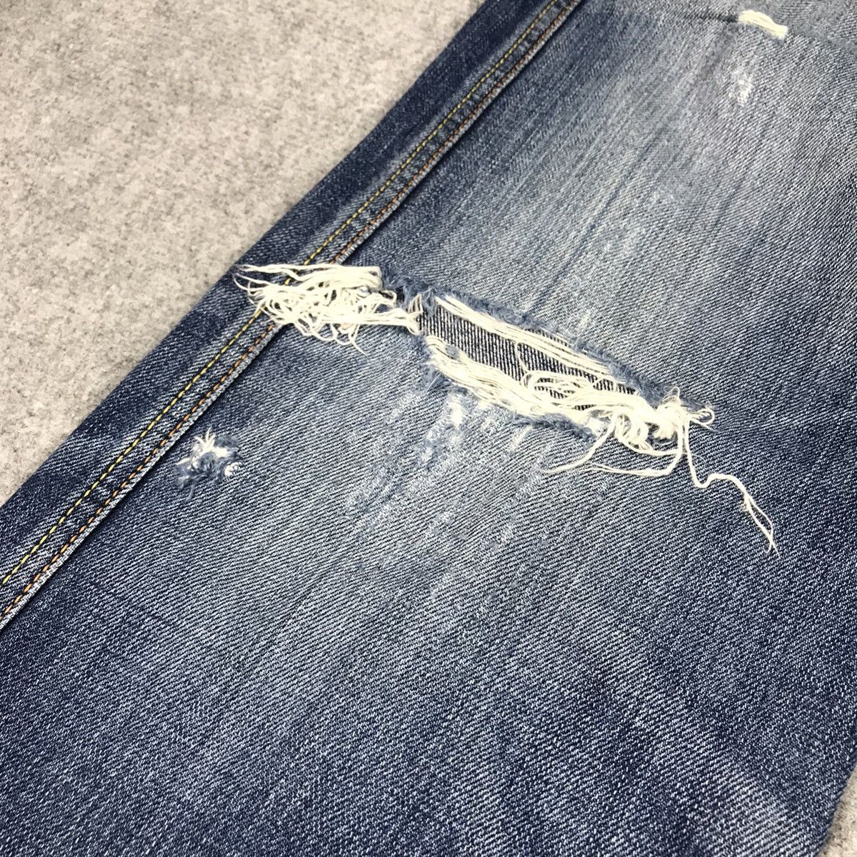 Eternal DOUBLE WAIST RIPPED DISTRESSED ENTERNAL DENIM PANTS Size US 30 / EU 46 - 5 Thumbnail