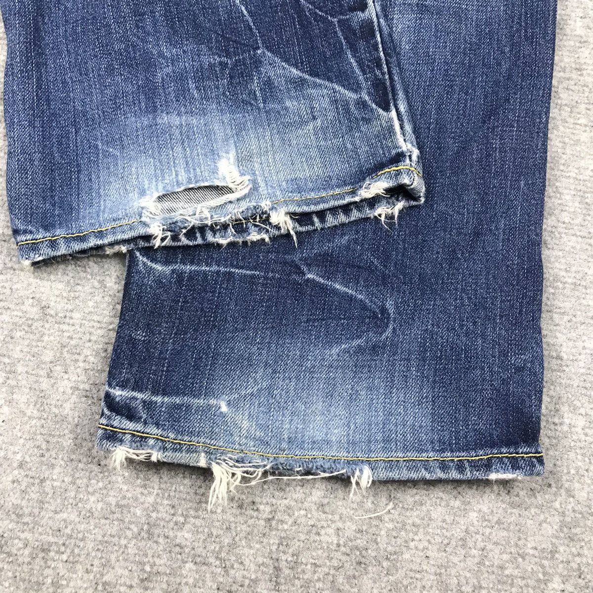Eternal DOUBLE WAIST RIPPED DISTRESSED ENTERNAL DENIM PANTS Size US 30 / EU 46 - 15 Thumbnail